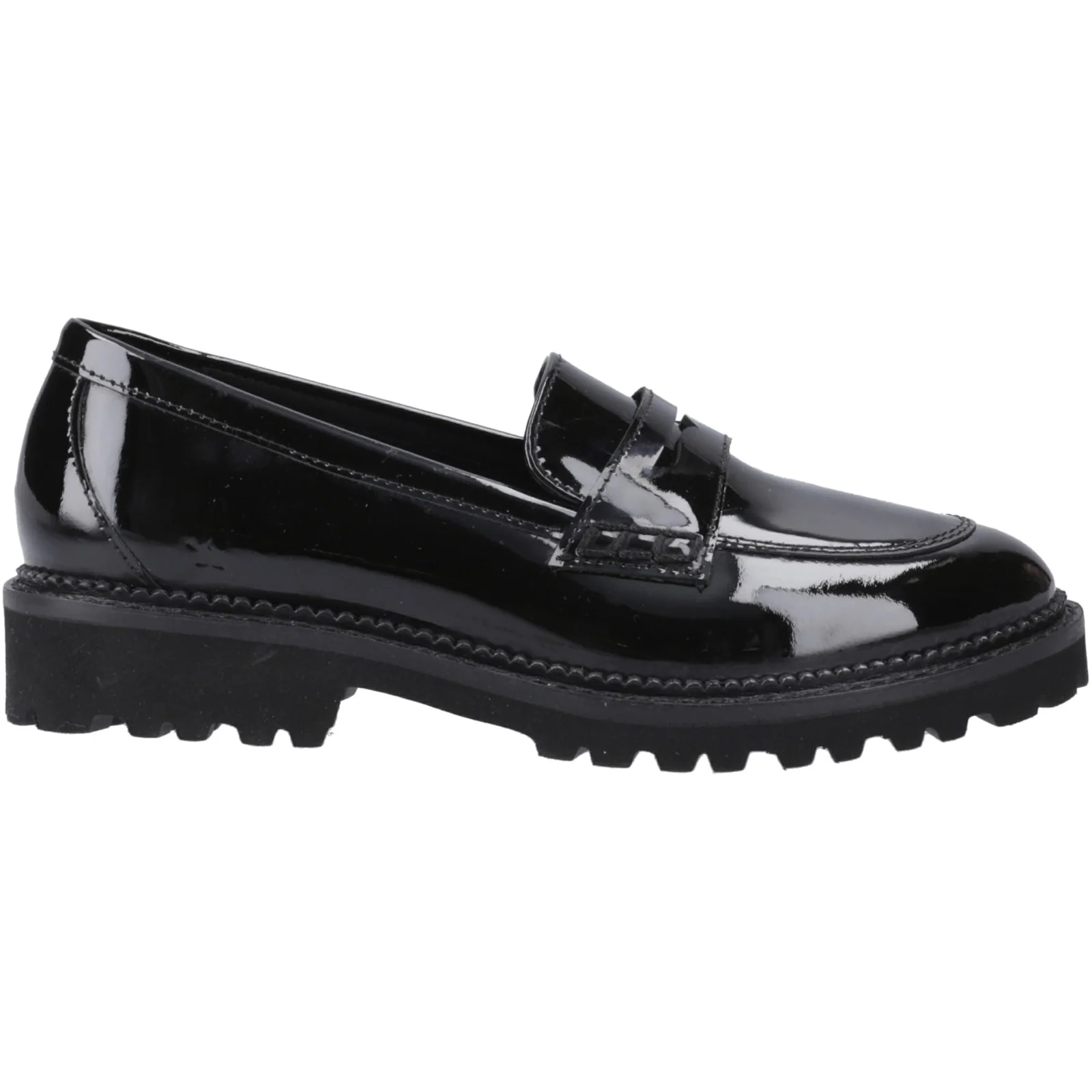 Hush Puppies Womens Grazia Loafer Patent Snr Black