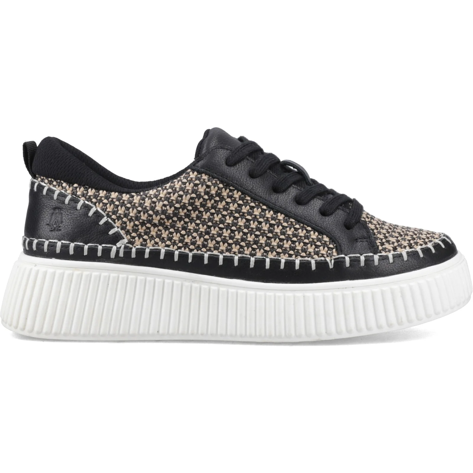 Hush Puppies Womens Haisley Woven Trainer Black