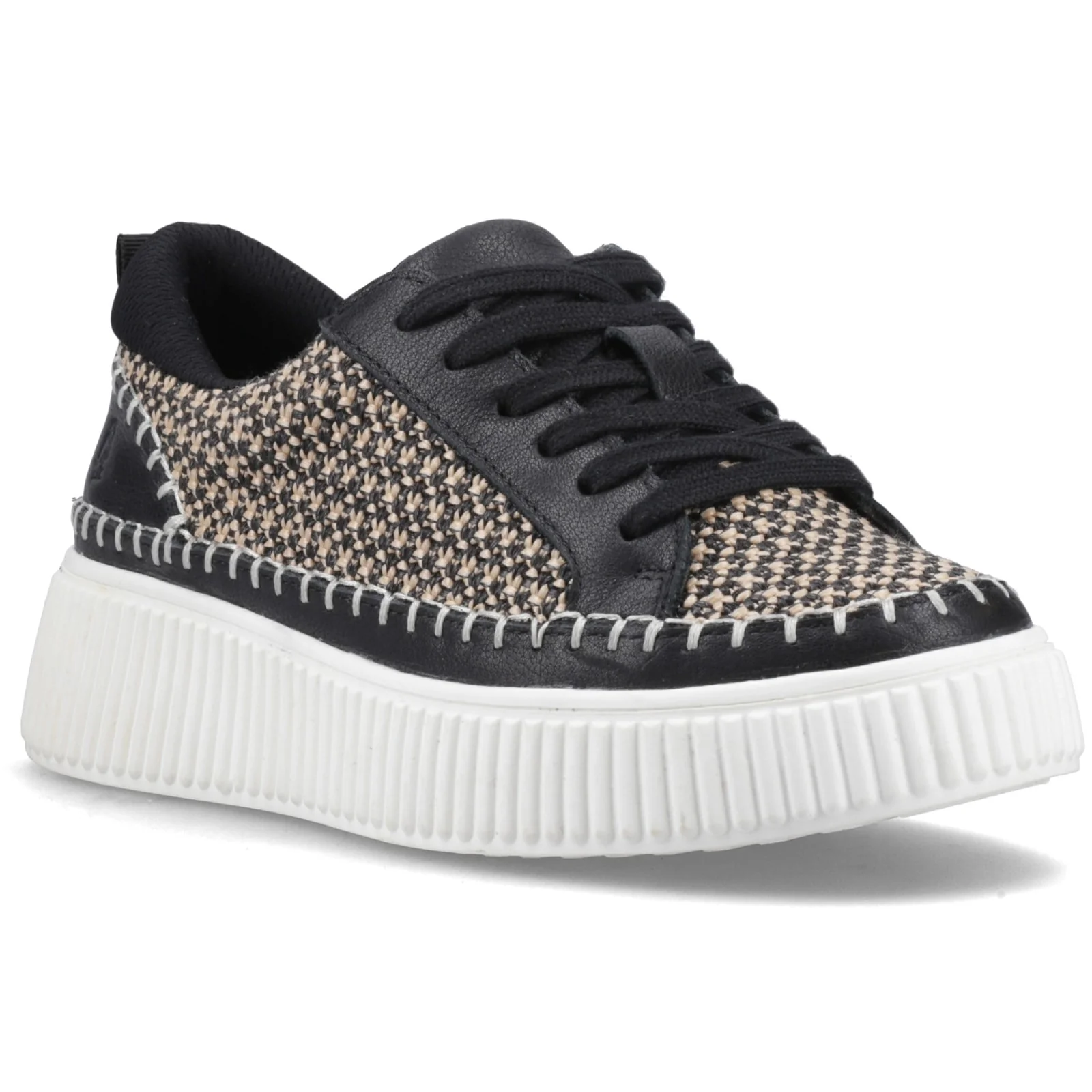 Hush Puppies Womens Haisley Woven Trainer Black - Image 5