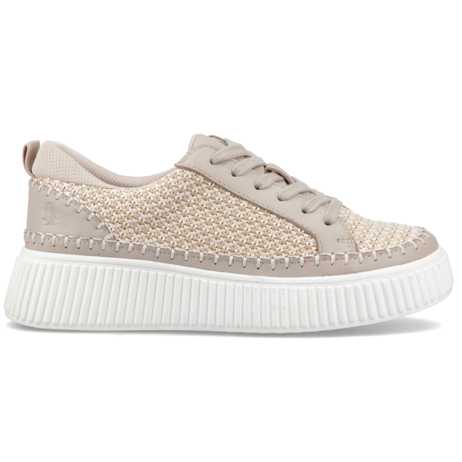 Hush Puppies Womens Haisley Woven Trainer Taupe