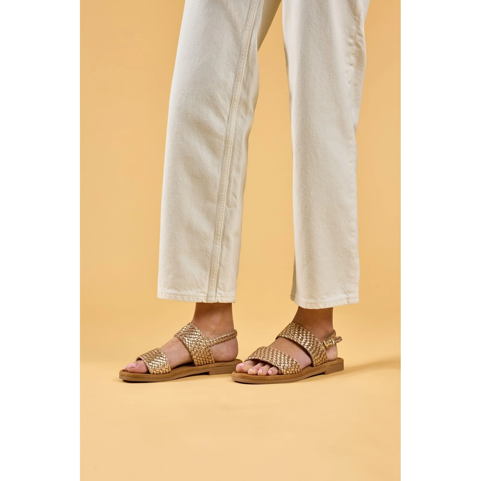 Hush Puppies Womens Helene Sandal Wide Fit Bronze - Image 6