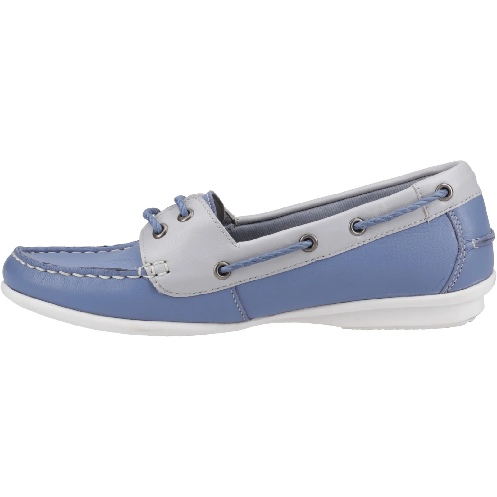 Hush Puppies Womens Irene Boat Shoe Blue - Image 2