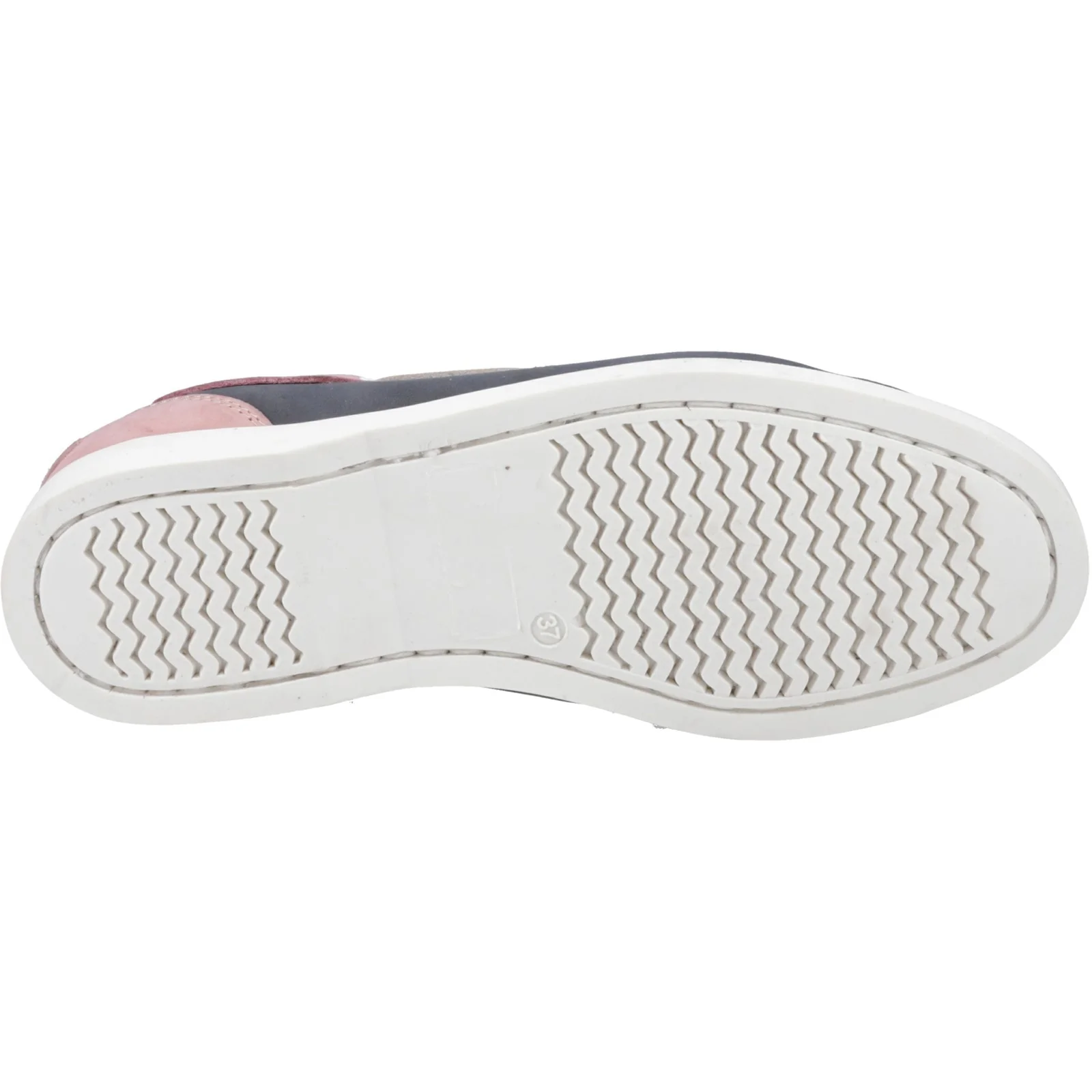 Hush Puppies Womens Isabel Boat Shoe Navy/Pink - Image 3