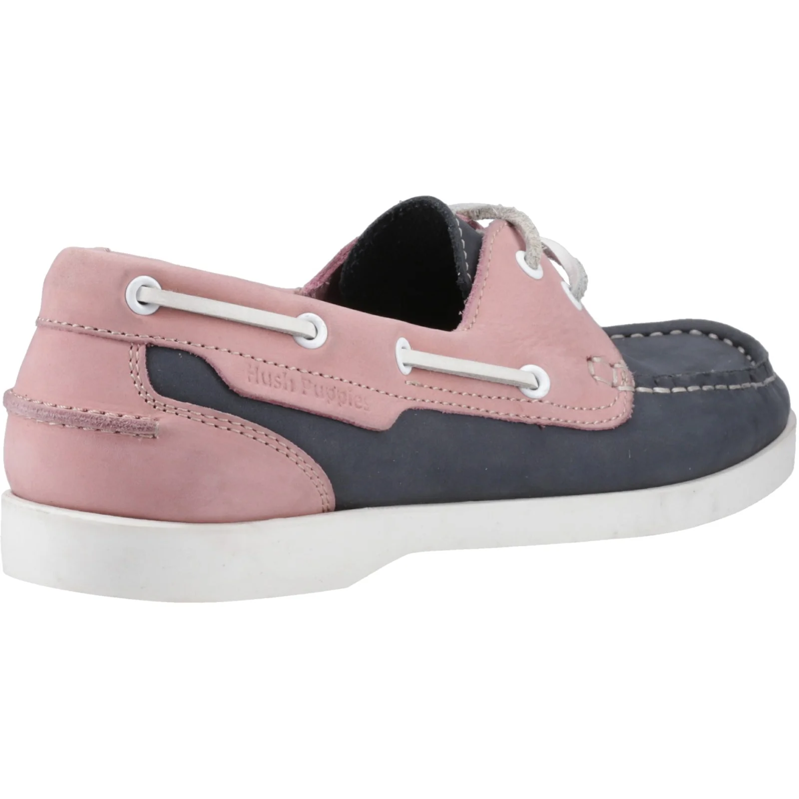 Hush Puppies Womens Isabel Boat Shoe Navy/Pink - Image 4