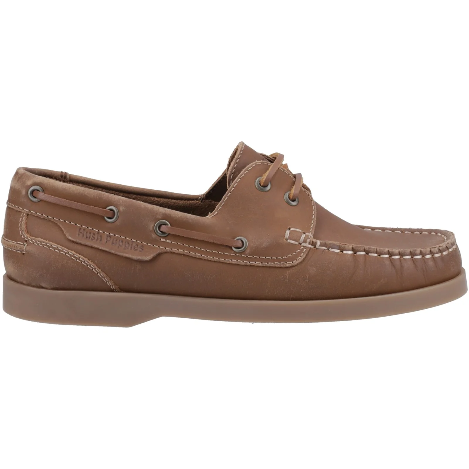 Hush Puppies Womens Isabel Boat Shoe Tan