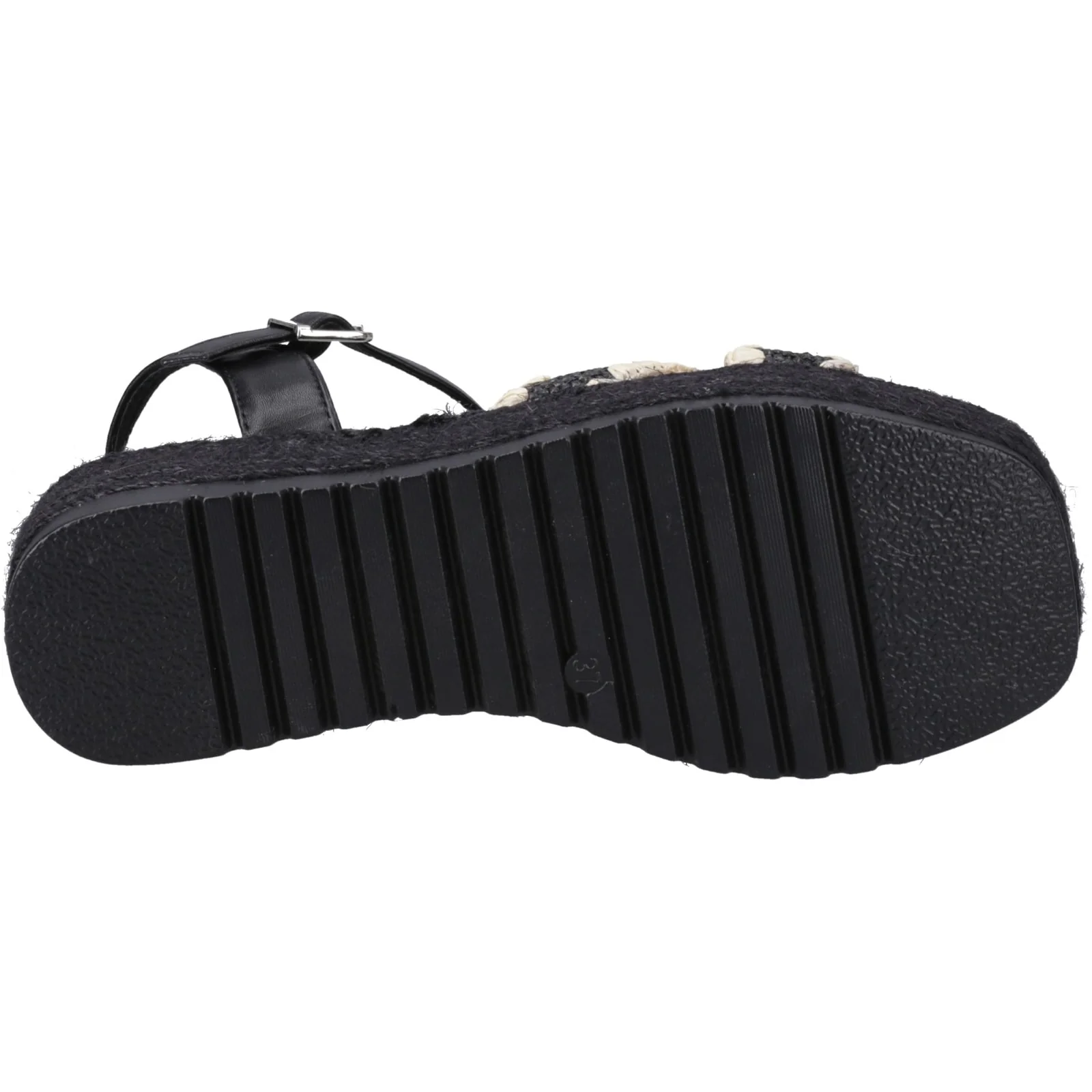 Hush Puppies Womens Jemma Espadrille Sandal Black - Image 3
