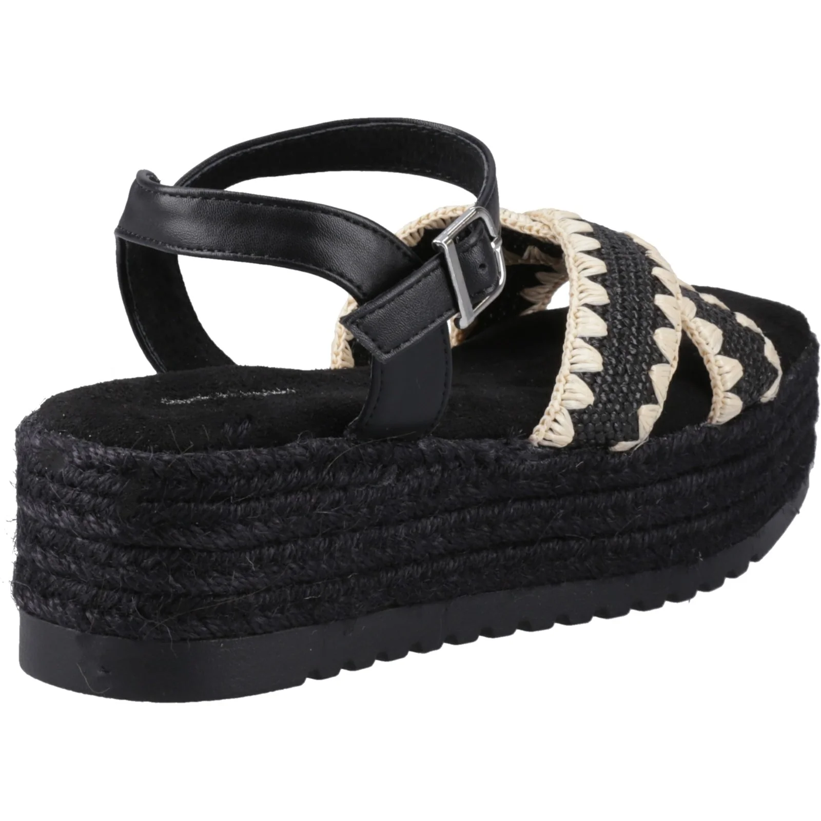 Hush Puppies Womens Jemma Espadrille Sandal Black - Image 4