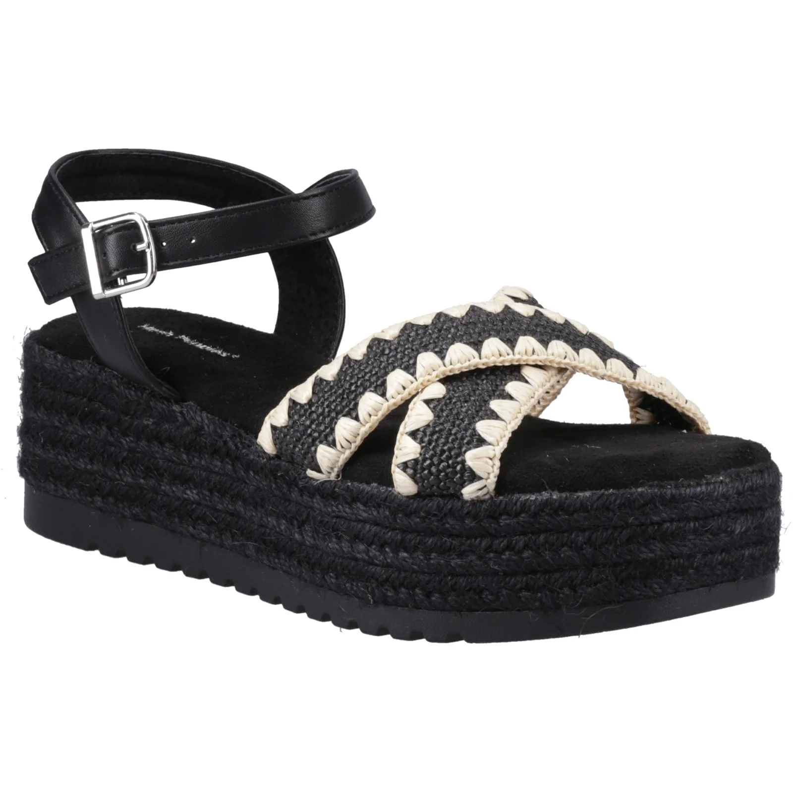 Hush Puppies Womens Jemma Espadrille Sandal Black - Image 5