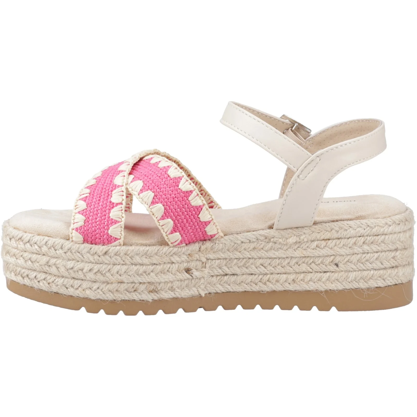 Hush Puppies Womens Jemma Espadrille Sandal Fuchsia - Image 2