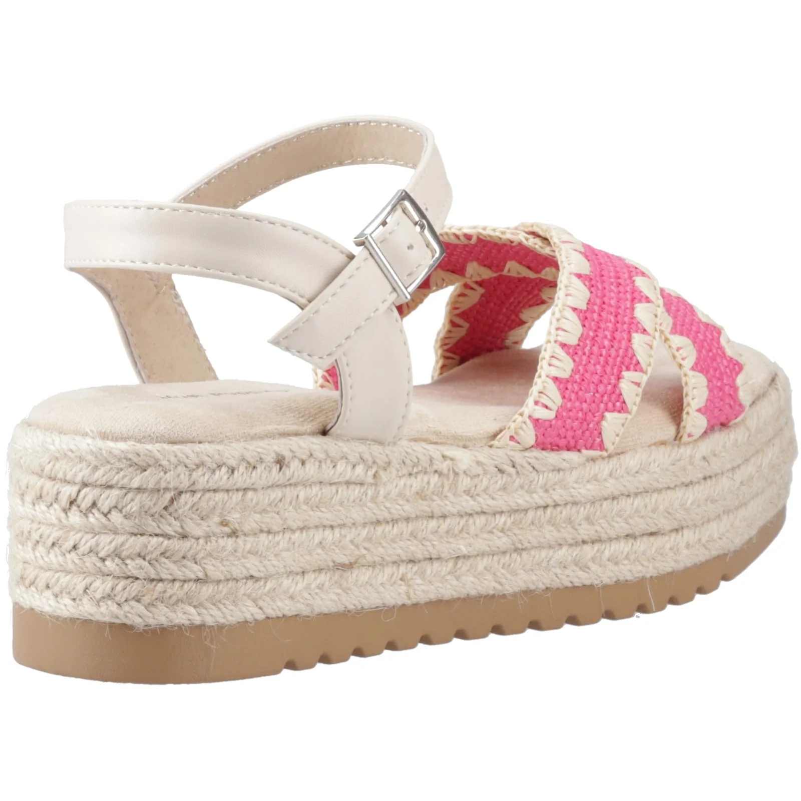 Hush Puppies Womens Jemma Espadrille Sandal Fuchsia - Image 4