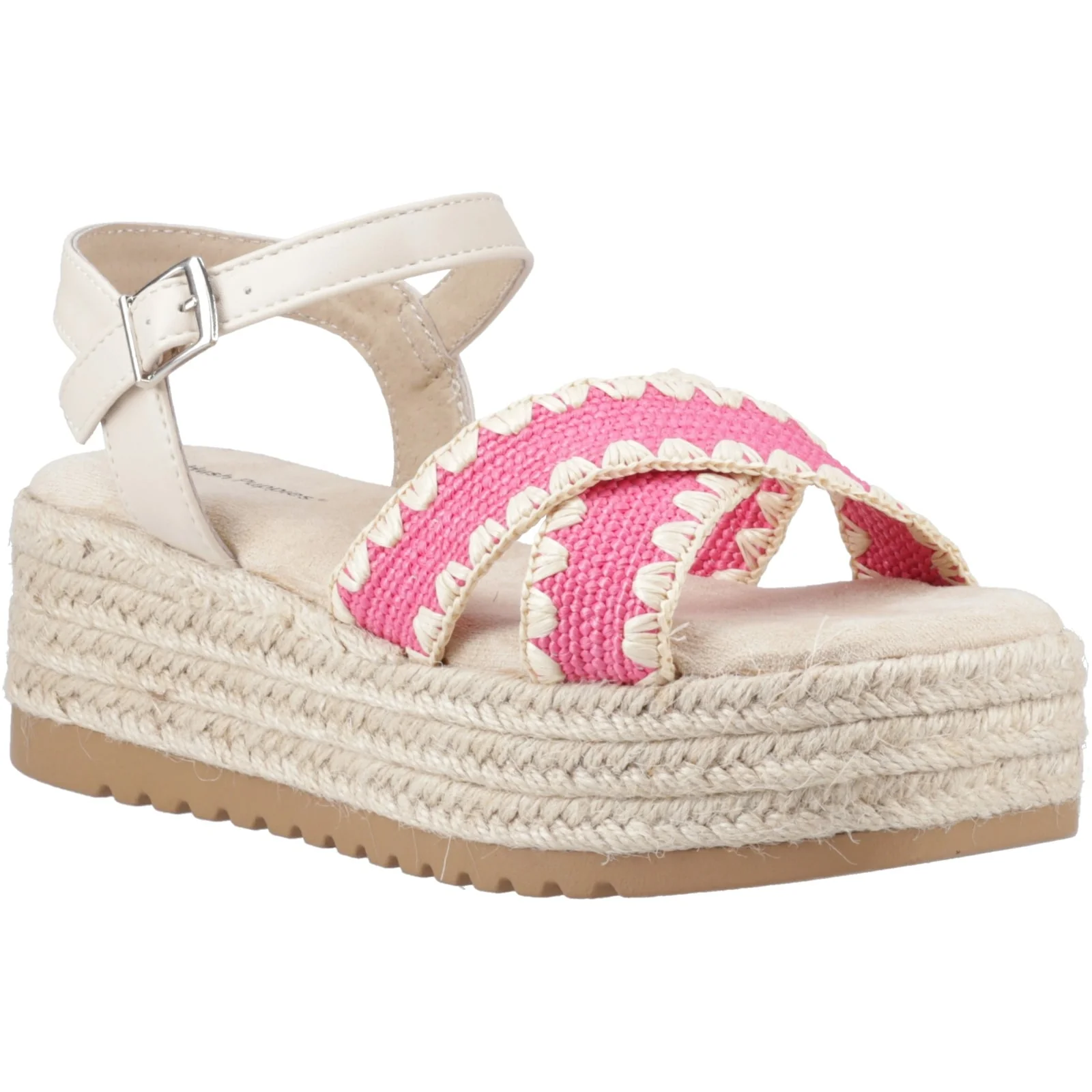 Hush Puppies Womens Jemma Espadrille Sandal Fuchsia - Image 5