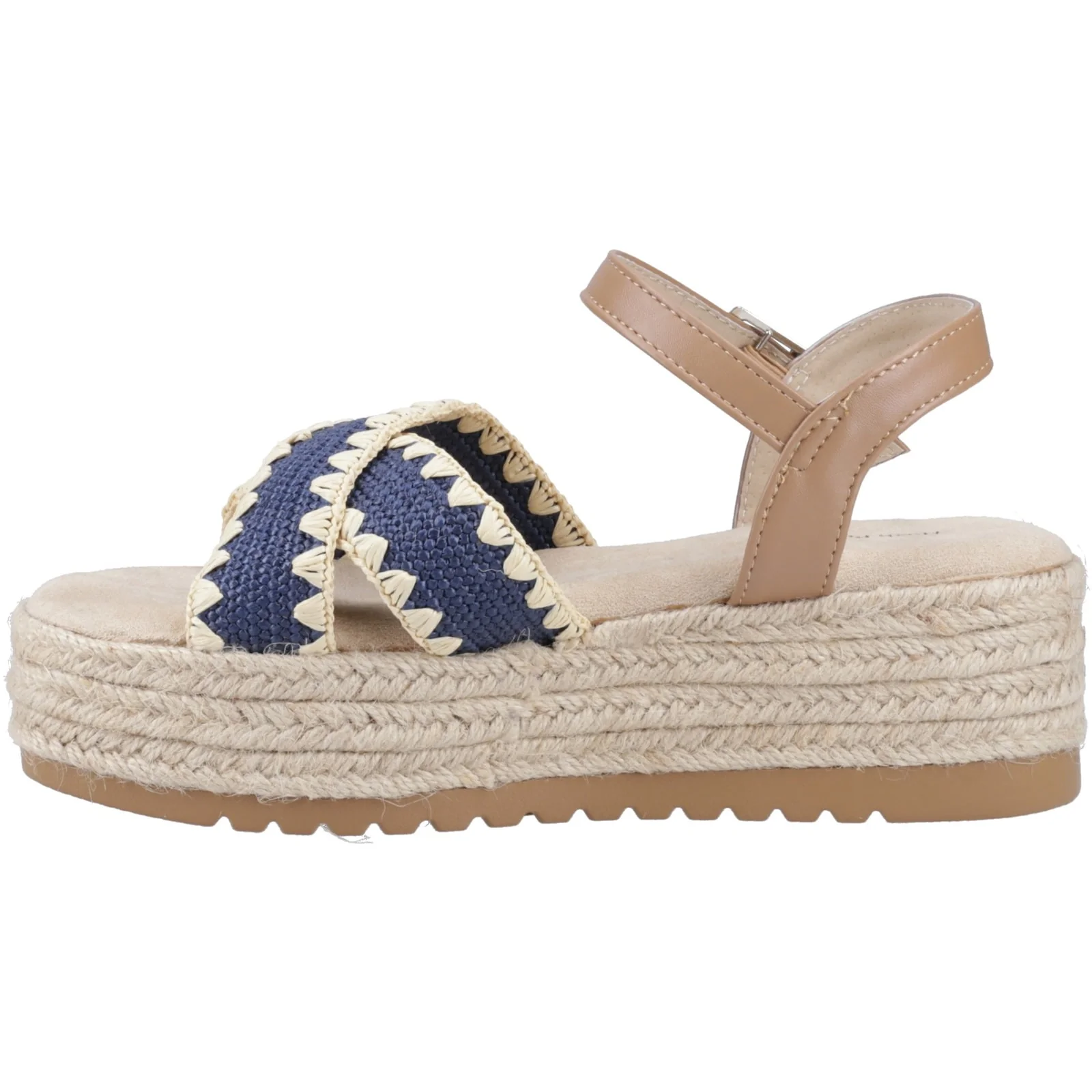 Hush Puppies Womens Jemma Espadrille Sandal Navy - Image 2