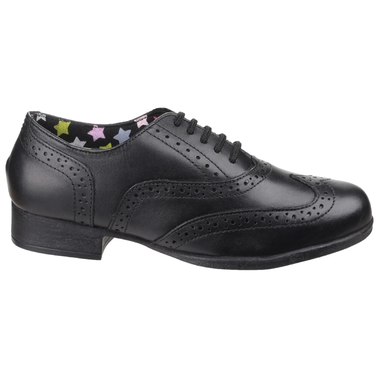 Hush Puppies Womens Kada Senior School Shoe Black