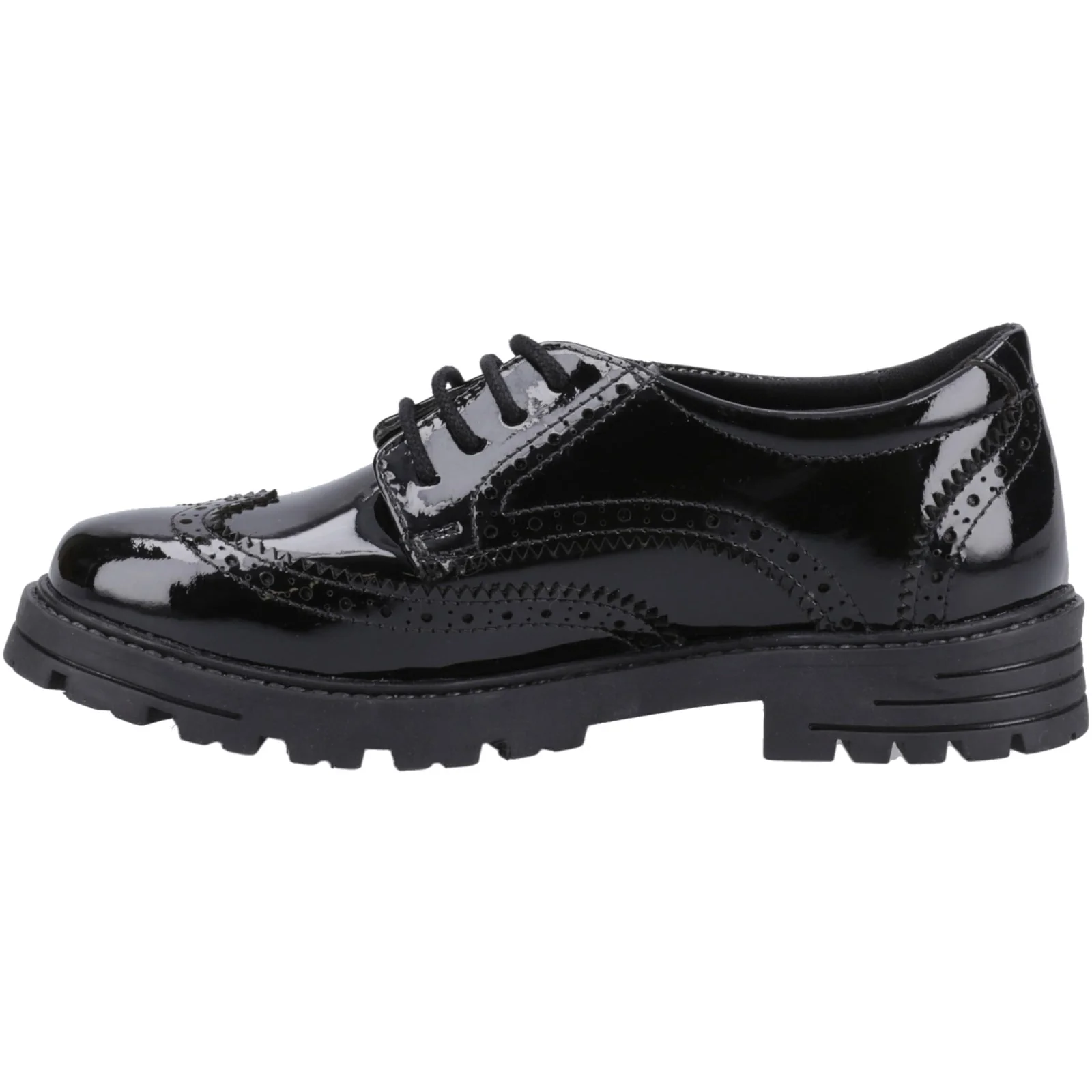 Hush Puppies Womens Maxine Patent Senior Shoe Black - Image 2