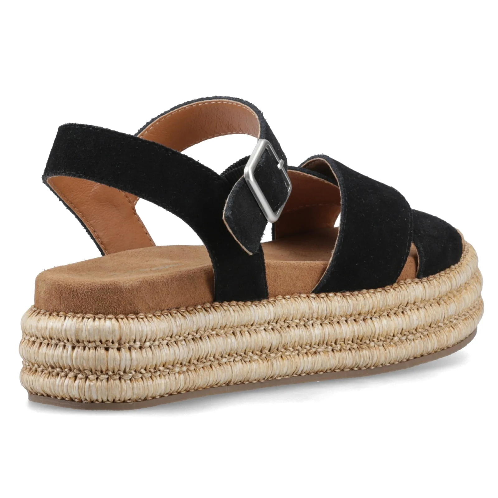 Hush Puppies Womens Rosa Rafia Sandal Black - Image 4