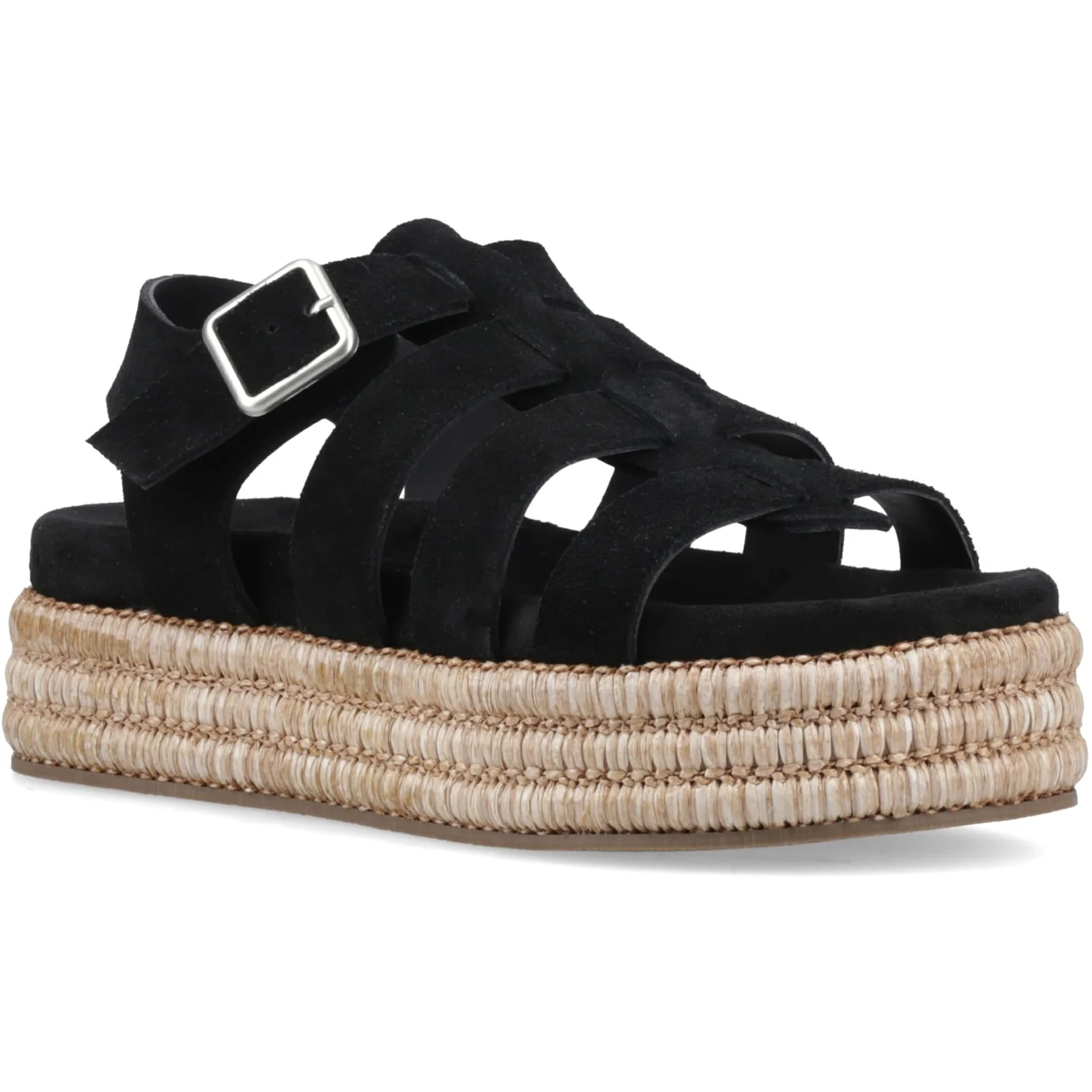 Hush Puppies Womens Rosetta Gladiator Black/Tan - Image 5