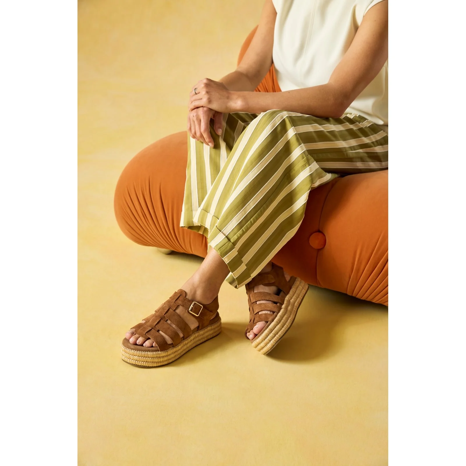 Hush Puppies Womens Rosetta Gladiator Tan - Image 6