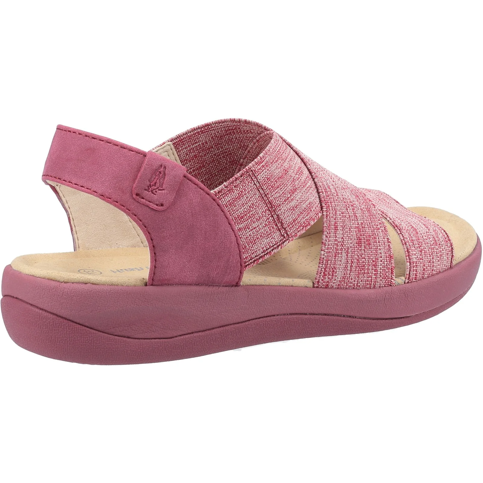 Hush Puppies Womens Sophia Elastic Cross Strap Red - Image 3