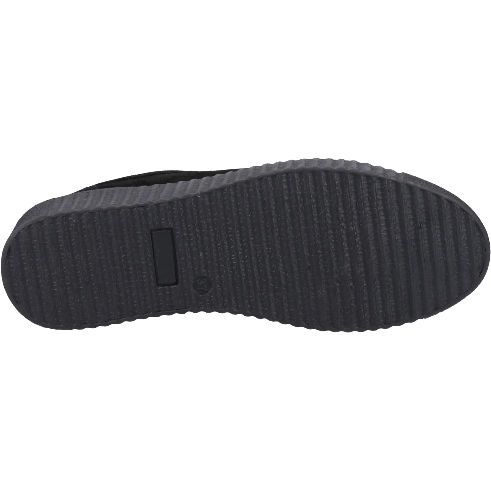 Hush Puppies Womens Tamsin Suede Trainer Black - Image 3
