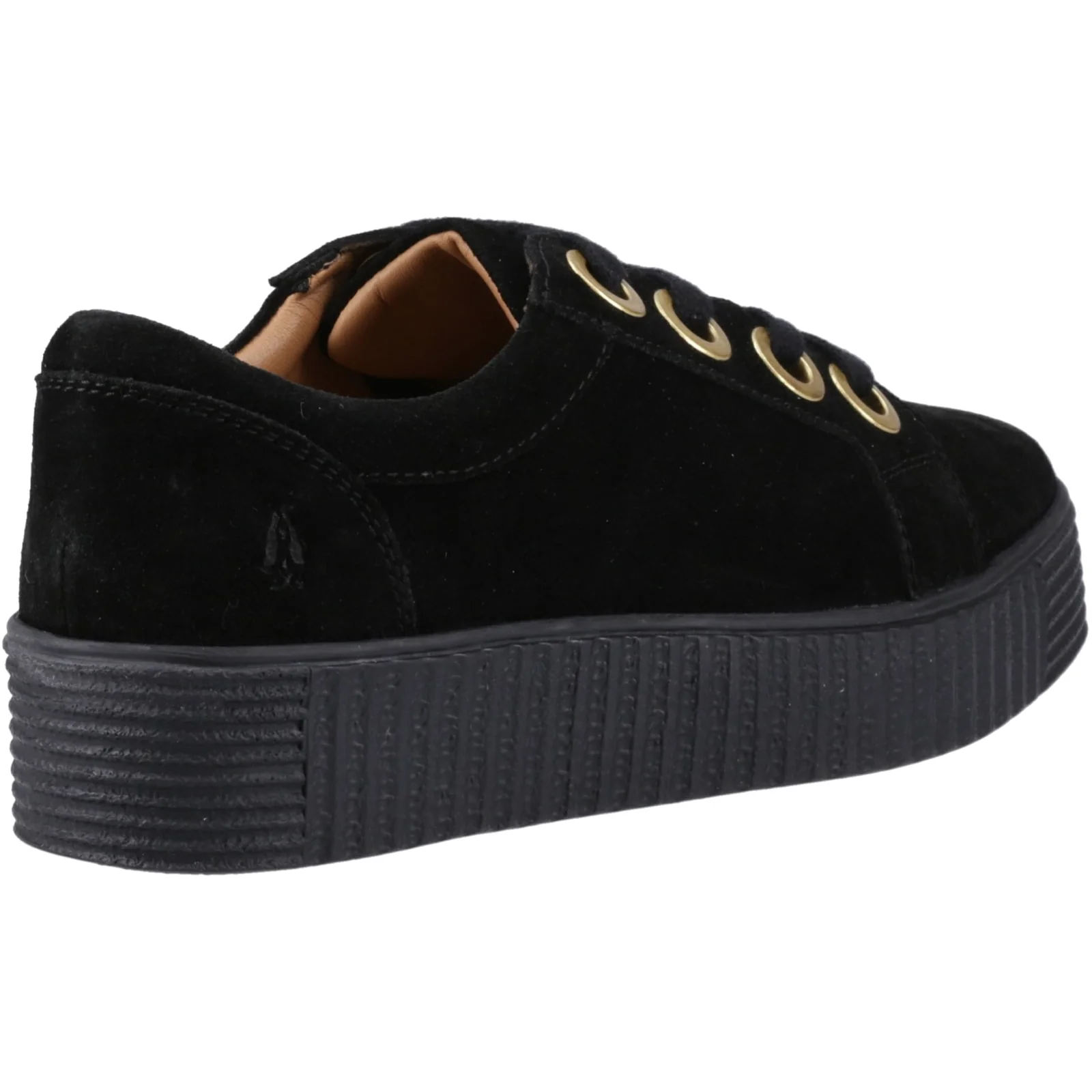 Hush Puppies Womens Tamsin Suede Trainer Black - Image 4