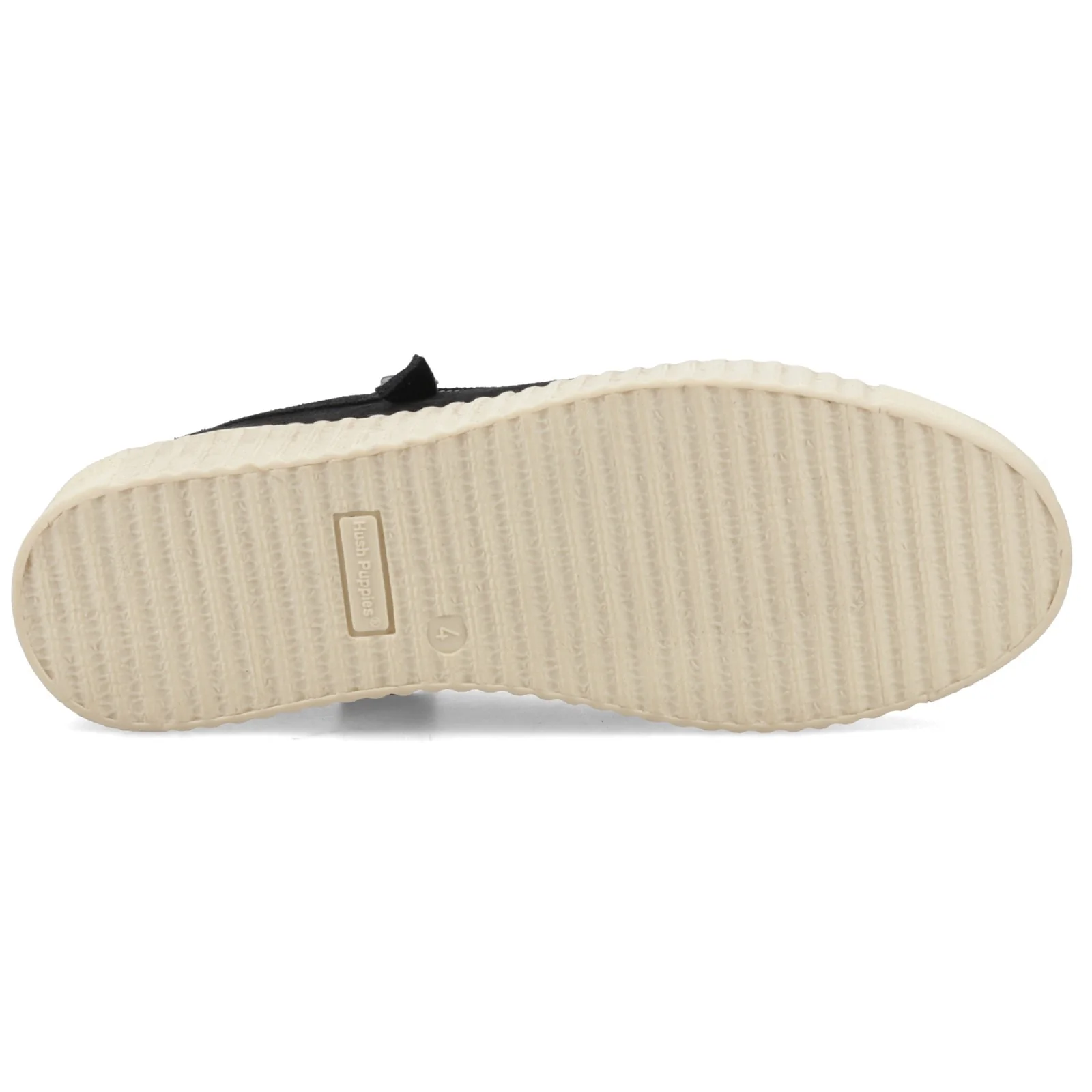 Hush Puppies Womens Tara Suede Trainer Black - Image 3
