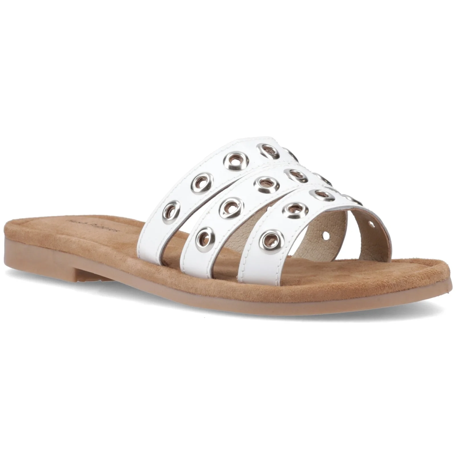 Hush Puppies Womens Taylor Stud Mule White - Image 5