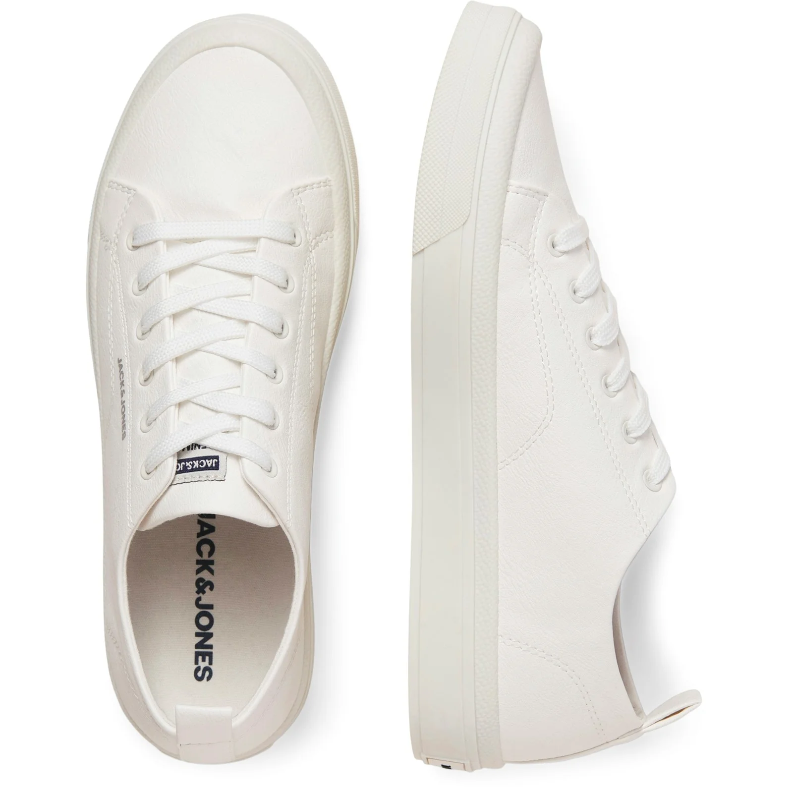 Jack & Jones Mens Bayswater Trainer Bright White - Image 2