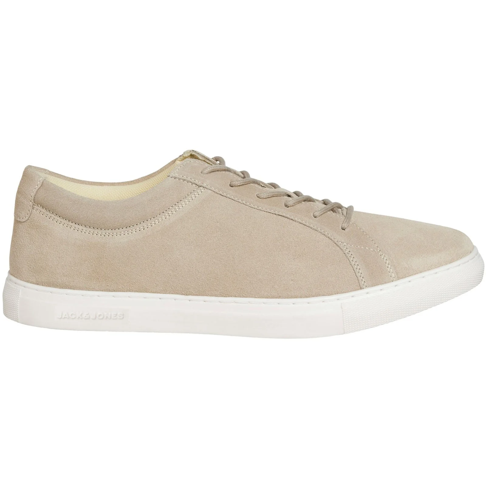 Jack & Jones Mens Galaxy Suede Trainers Plaza Taupe