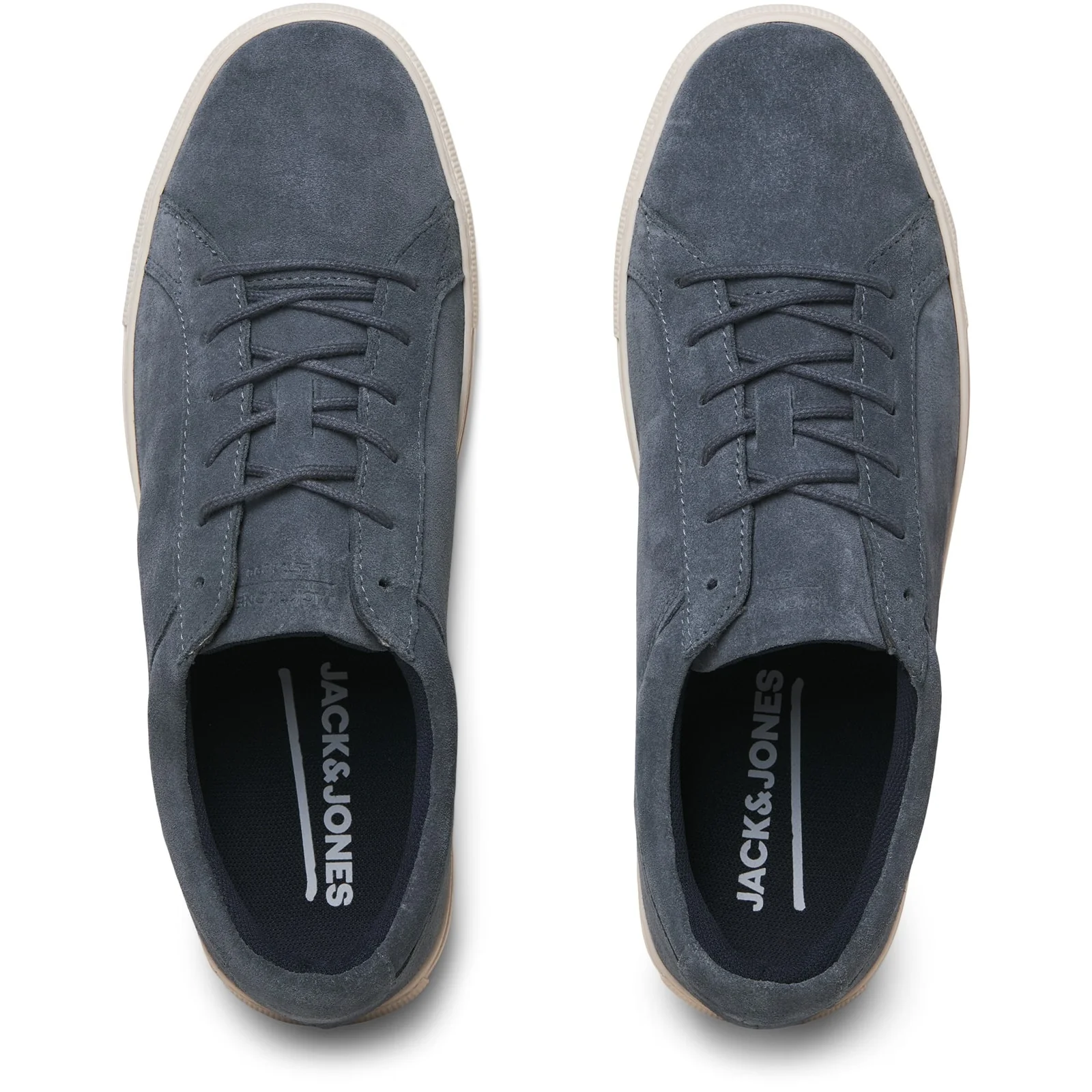 Jack & Jones Mens Galaxy Suede Trainers Vintage Indigo - Image 2