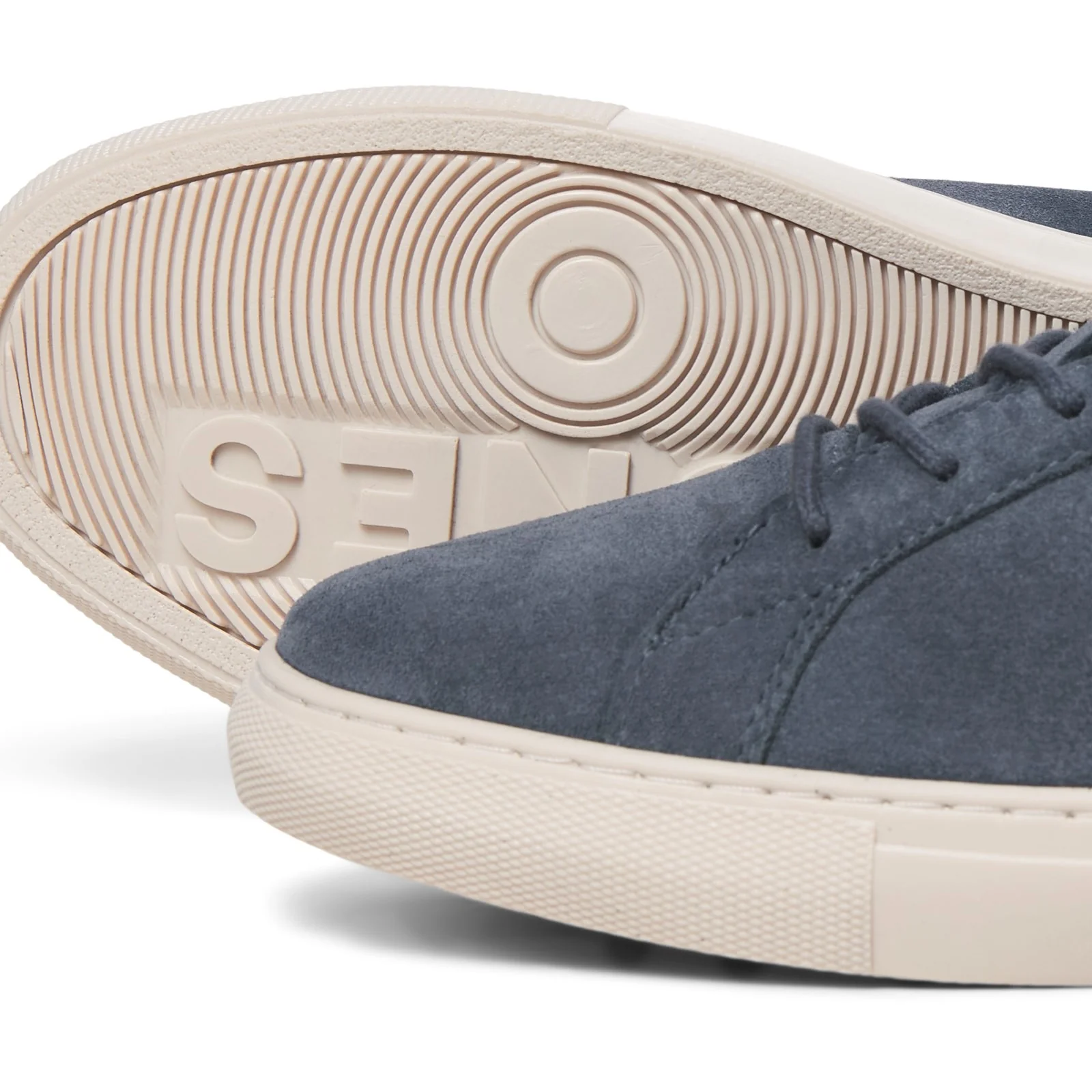 Jack & Jones Mens Galaxy Suede Trainers Vintage Indigo - Image 3