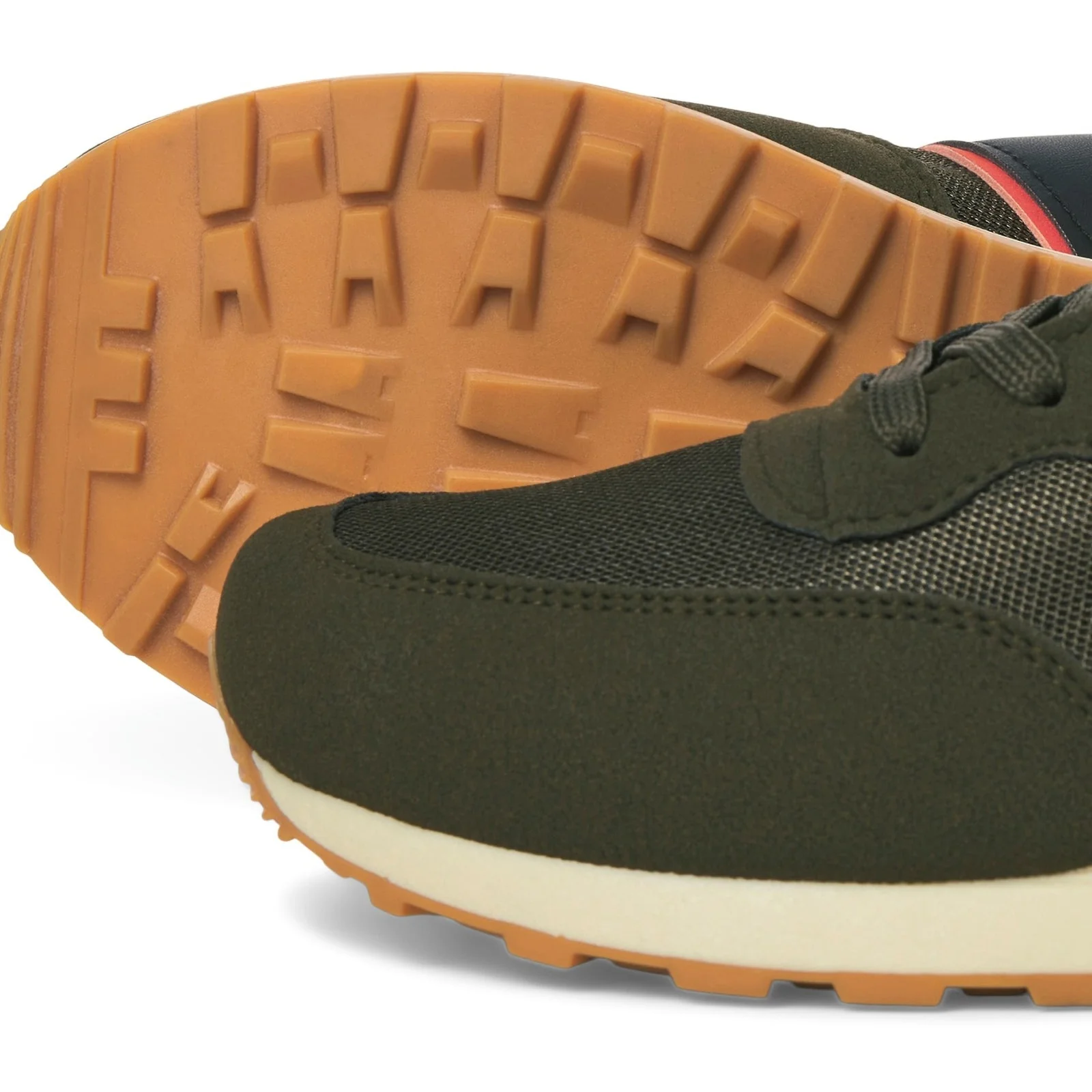 Jack & Jones Mens Spirit Runner Trainer Olive Night - Image 3