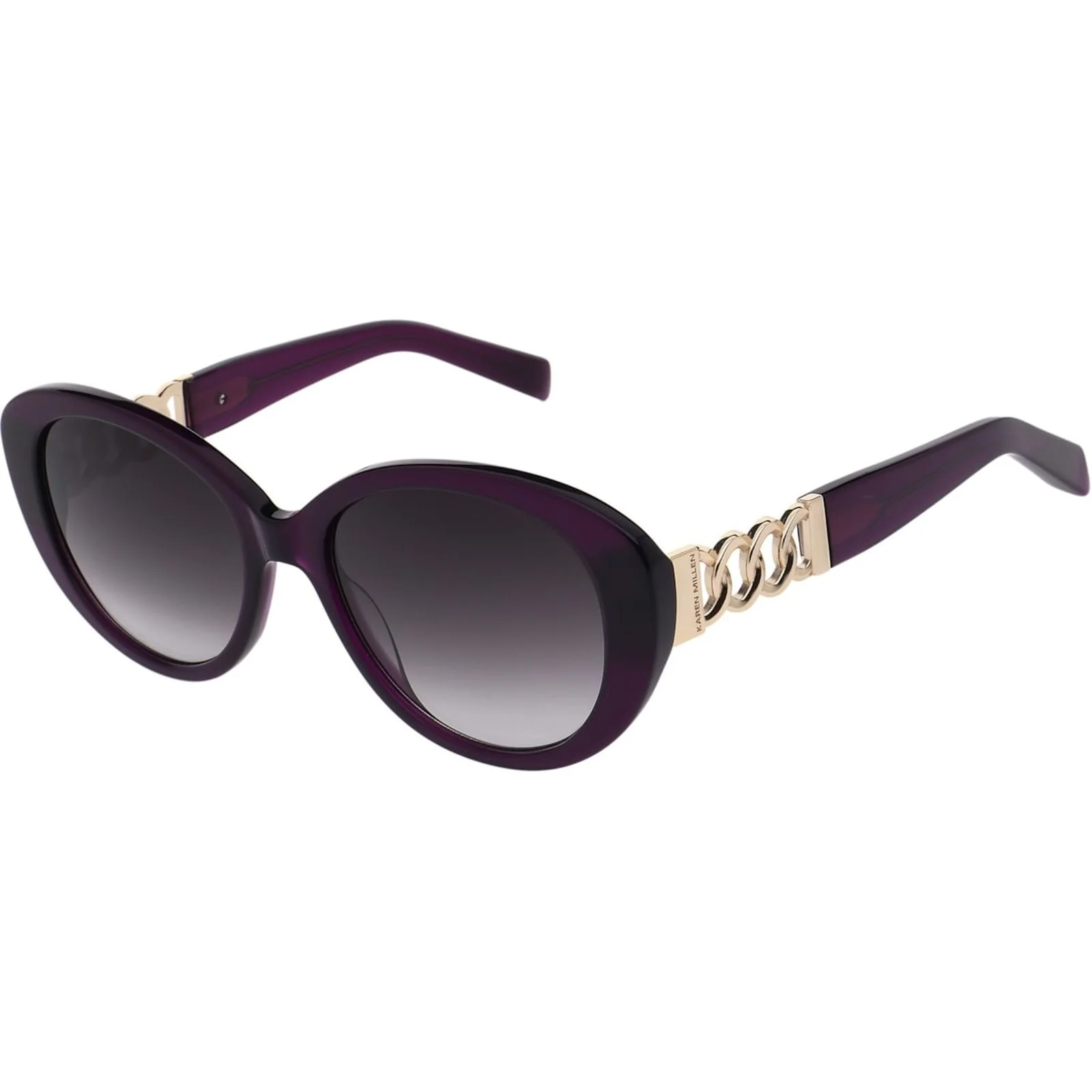 Karen Millen Unisex KM506915055 Sunglasses Shiny Brown - Image 2