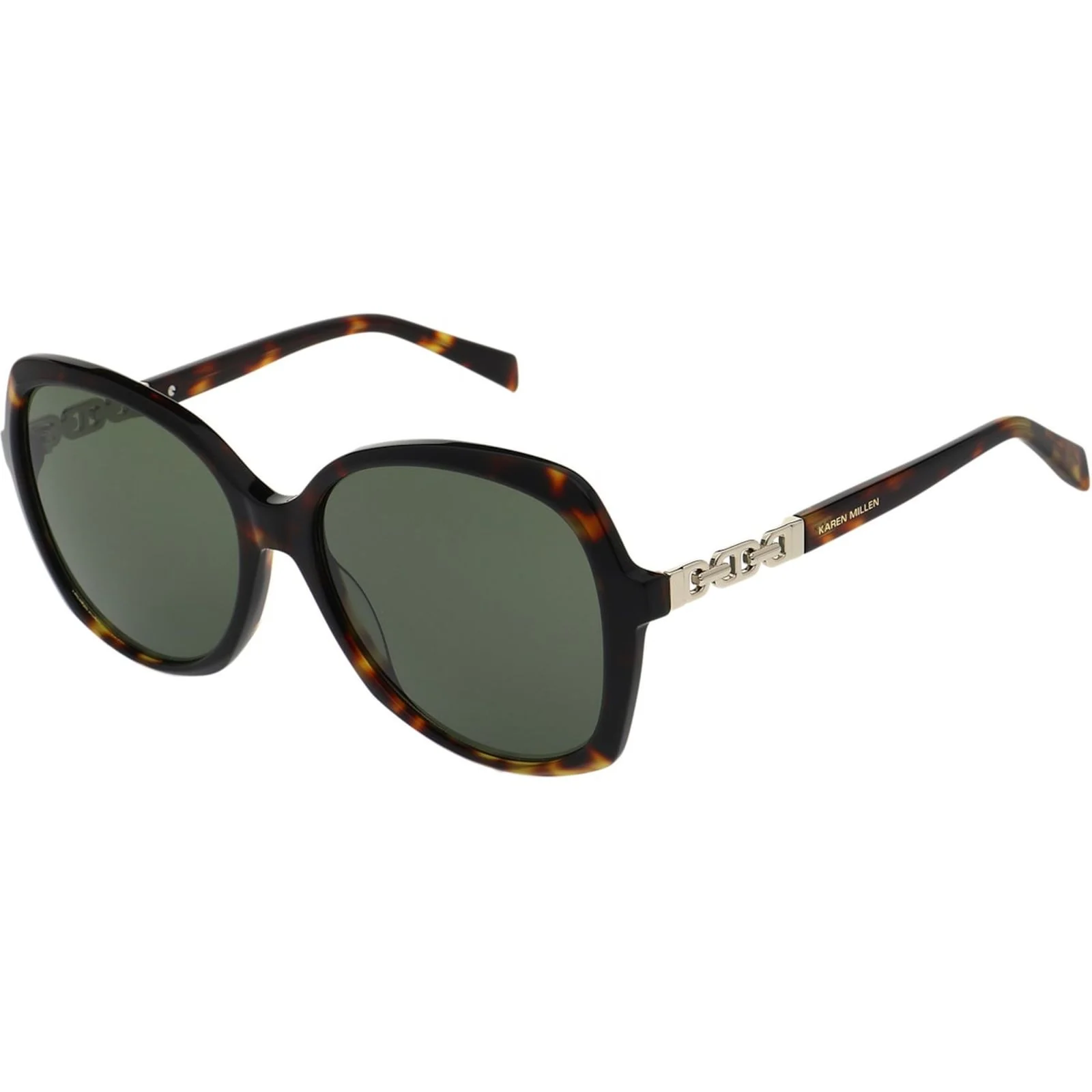 Karen Millen Unisex KM507613458 Sunglasses Tortoiseshell - Image 2
