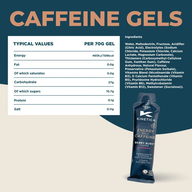 Kinetica Caffeine Gel - 70g - Image 4