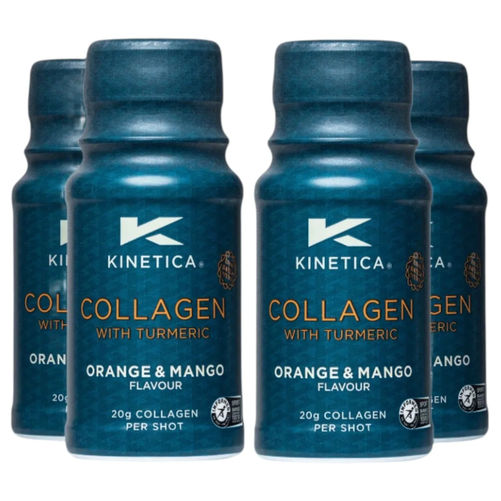Kinetica Collagen Shot with Turmeric - 20g Orange Mango