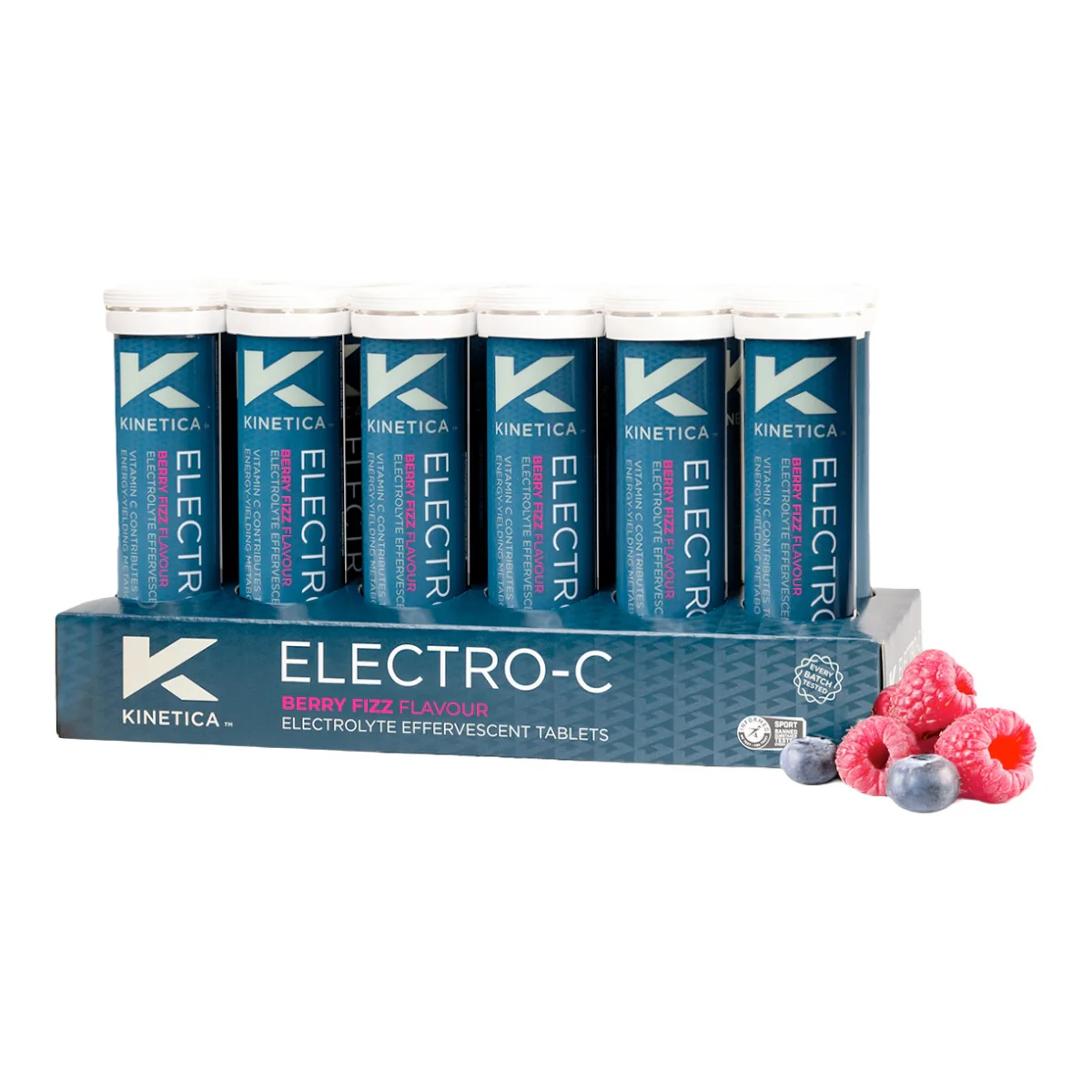 Kinetica Sports Electro C Berry Fizz Tablets - Box of 12