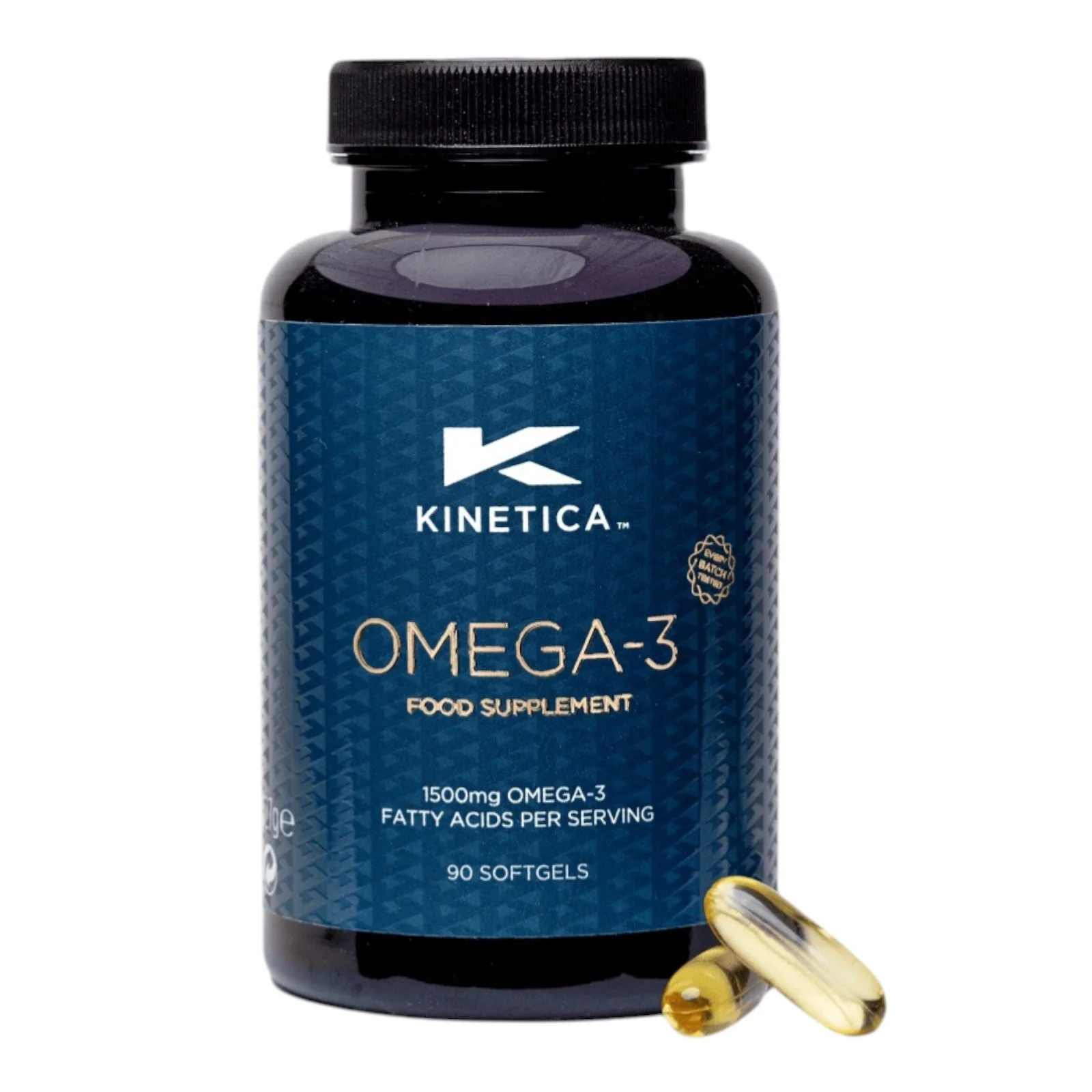 Kinetica Omega-3 Fish Oil - 90 capsules - 45 Servings