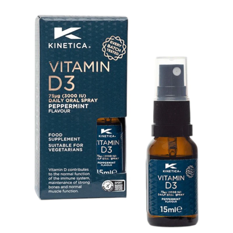 Kinetica Vitamin D Peppermint 3000 IU Oral Spray - 15ml - Image 2
