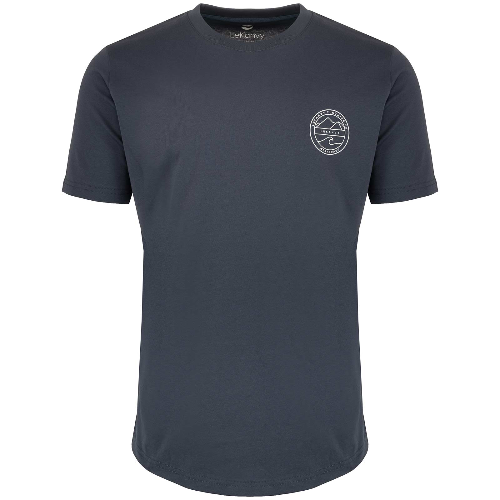 LeKanvy Coast T-Shirt - Light Navy - Image 3
