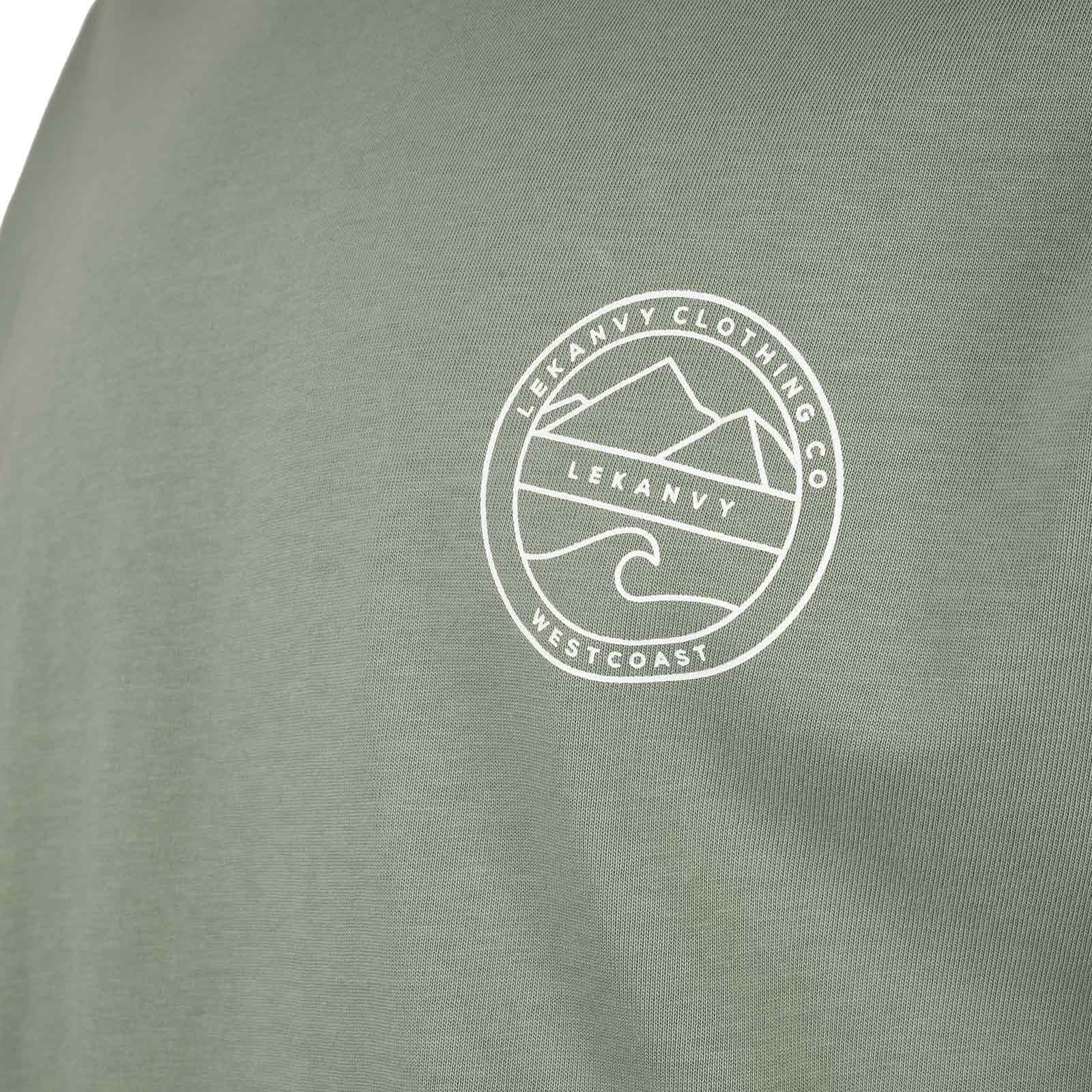 LeKanvy Coast T-Shirt - Sage Green - Image 6