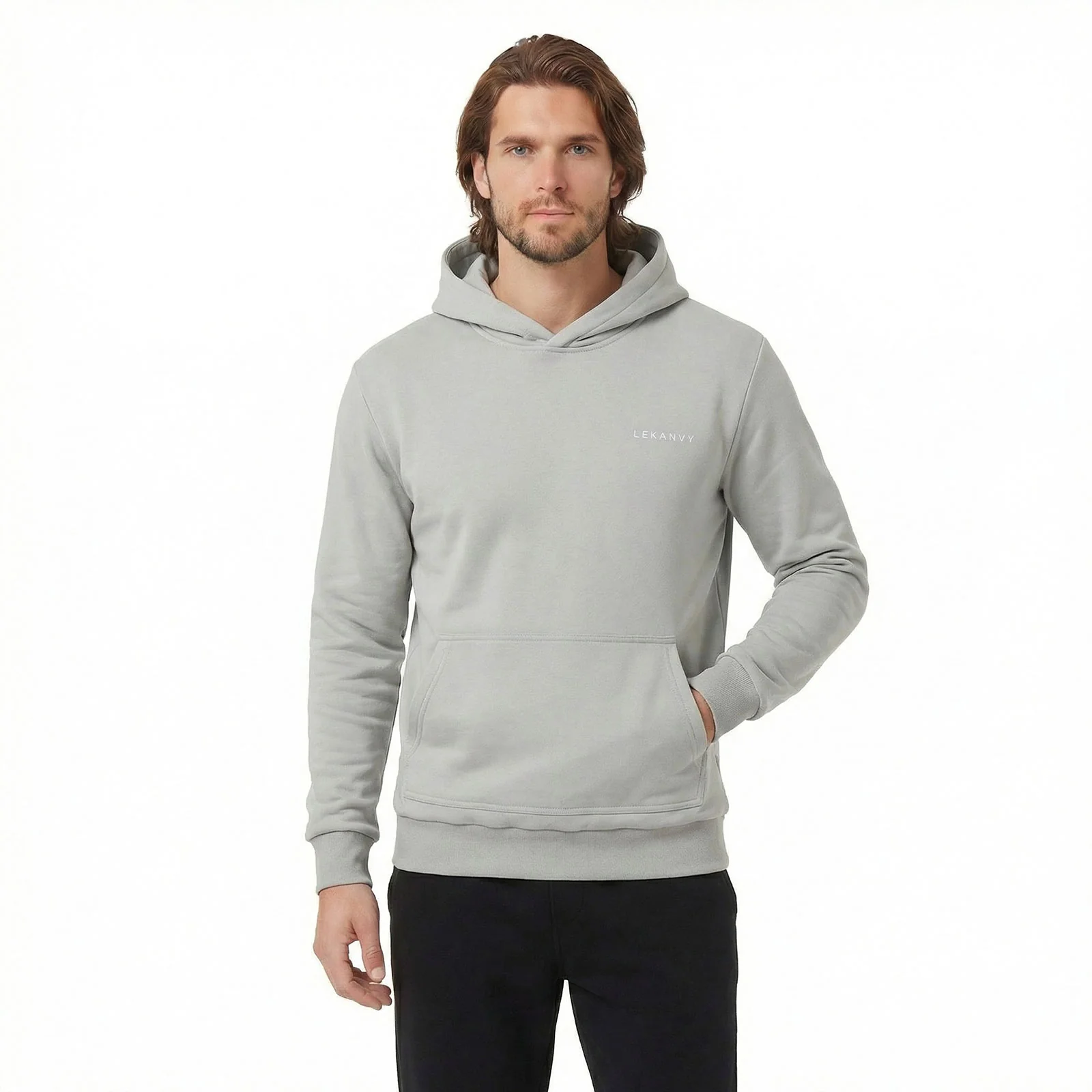 LeKanvy Everyday Fleece Hoodie - Pale Blue