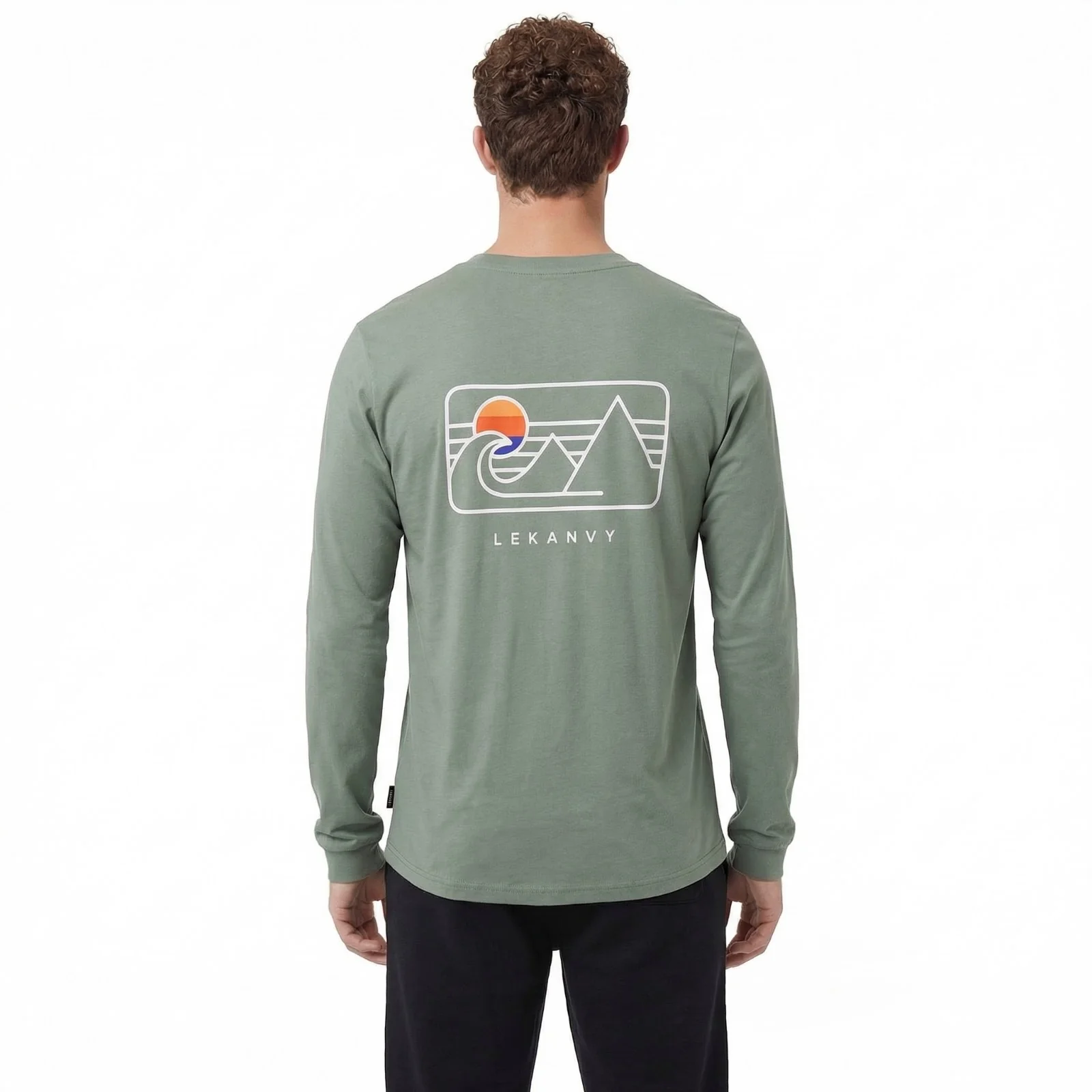 LeKanvy Travel Long Sleeve Top - Sage Green - Image 2