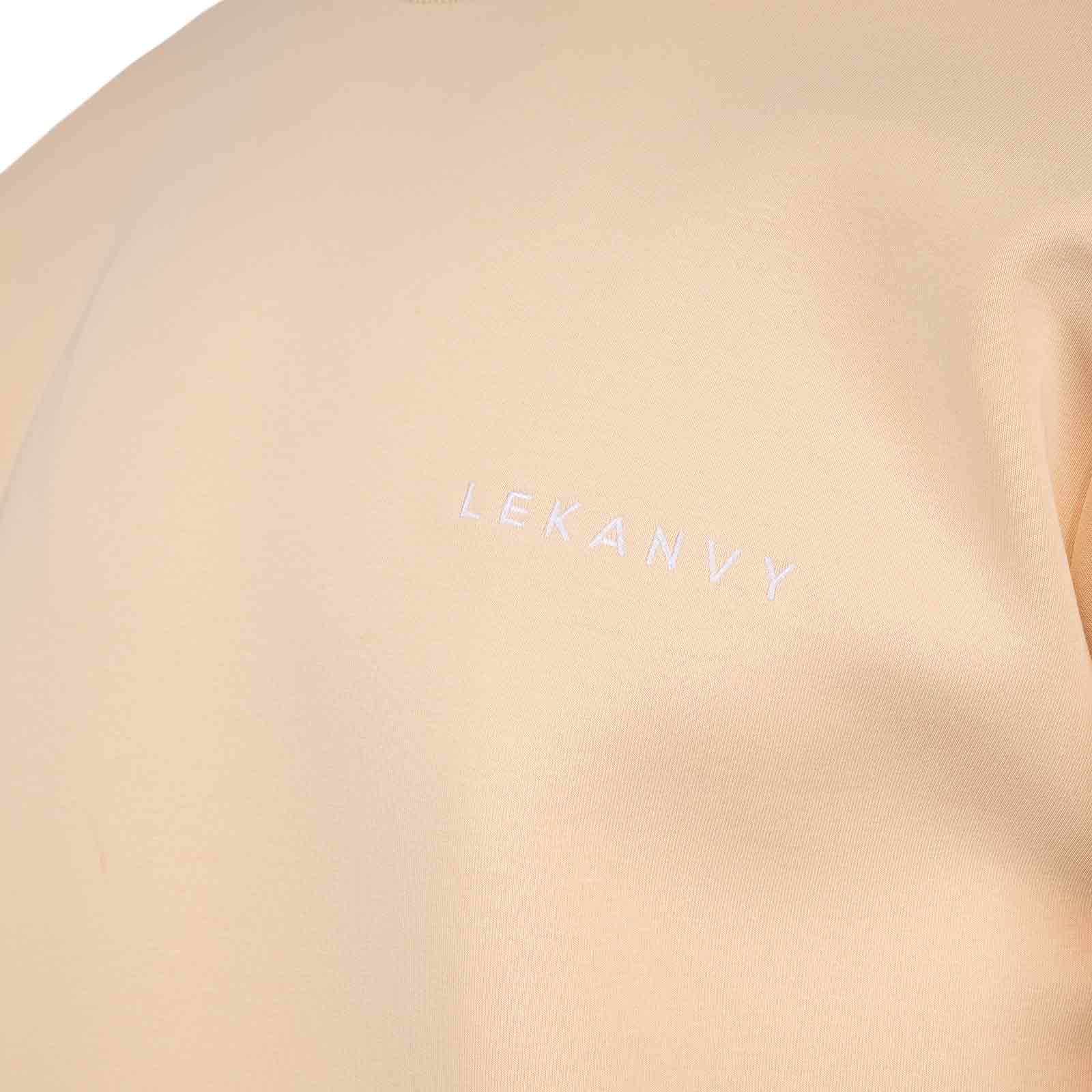 LeKanvy Versatile Unisex Crew Neck -Pastel Cream - Image 7