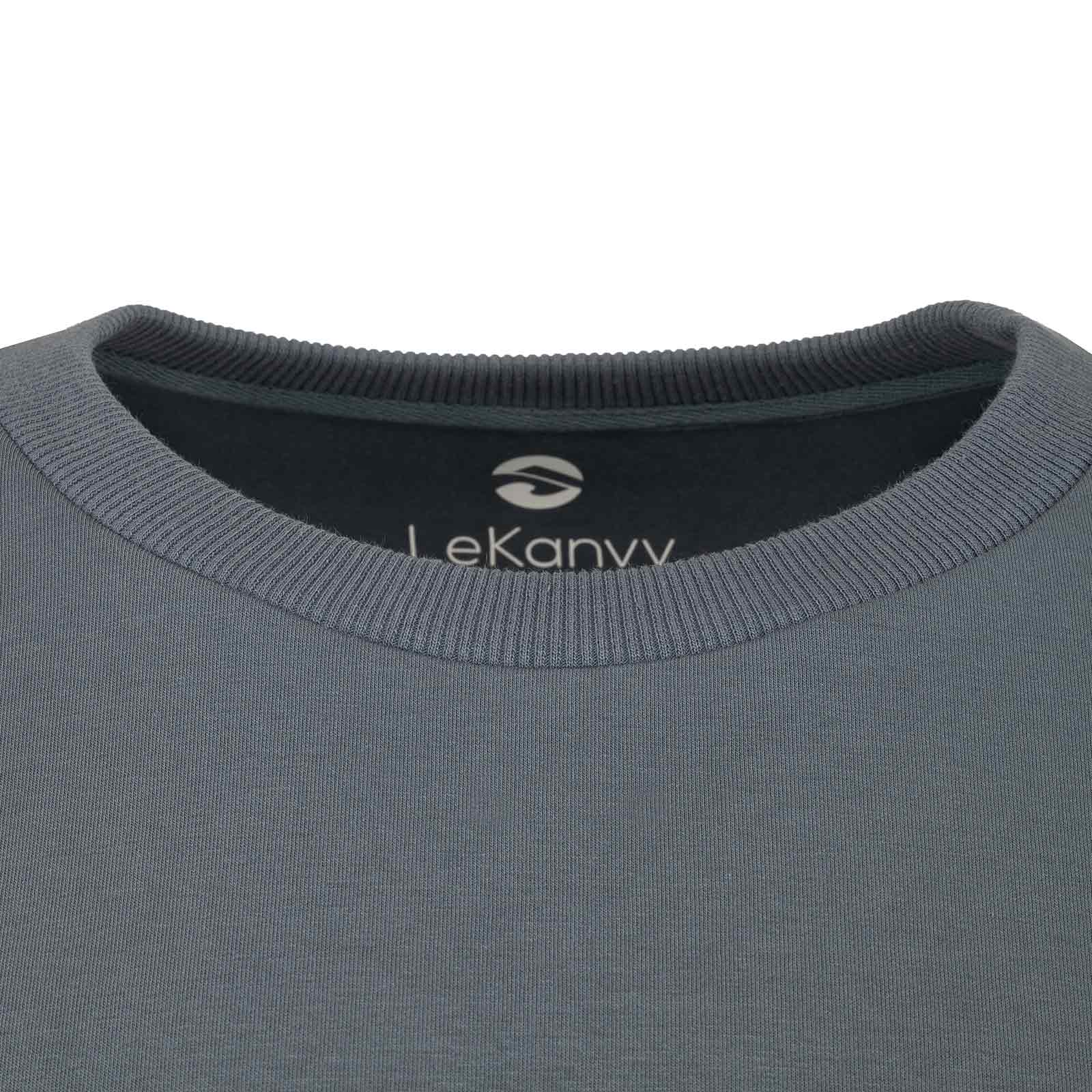 LeKanvy Versatile Unisex Crew Neck -Navy - Image 5