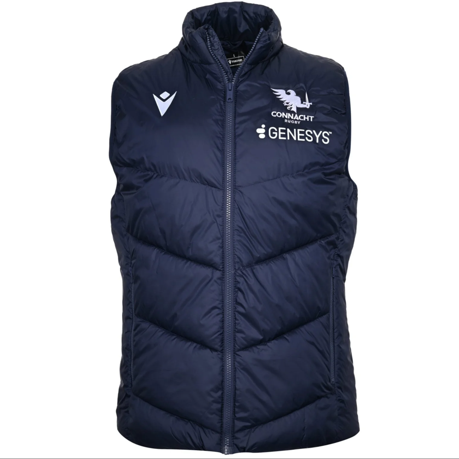 Macron Connacht Rugby 2025/26 Mens Padded Training Gilet