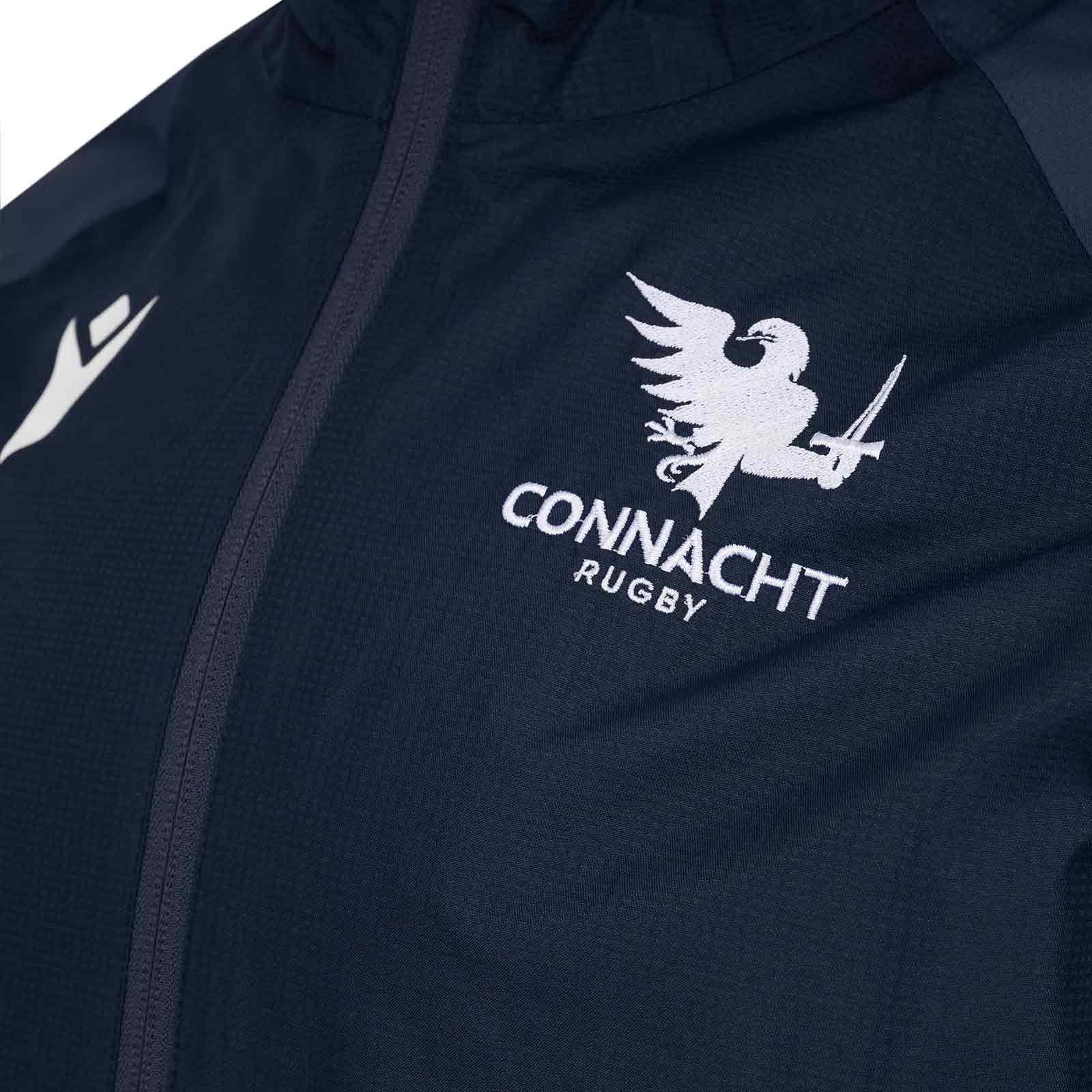 Macron Connacht Rugby 2025/26 Kids Training Rain Jacket - Image 4
