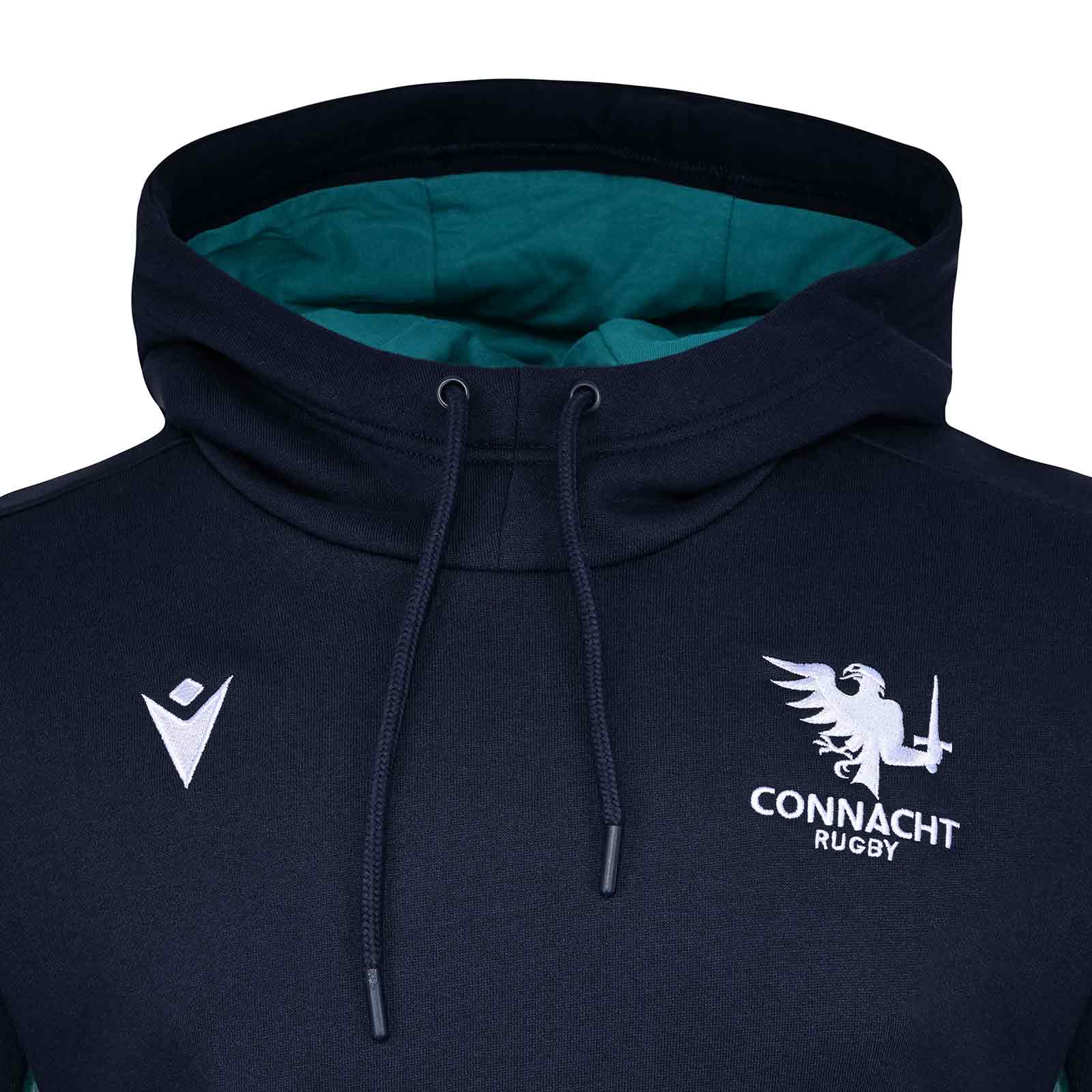 Macron Connacht Rugby 2025/26 Kids Pullover Travel Hoodie - Image 3