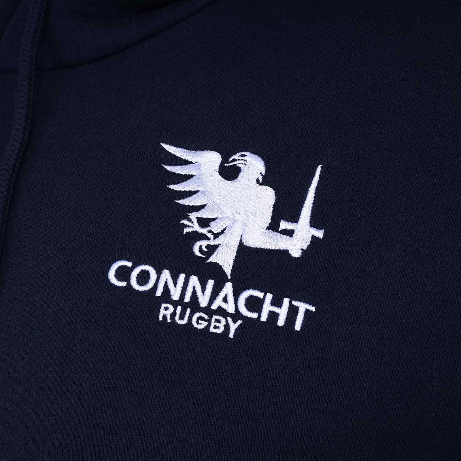 Macron Connacht Rugby 2025/26 Kids Pullover Travel Hoodie - Image 4