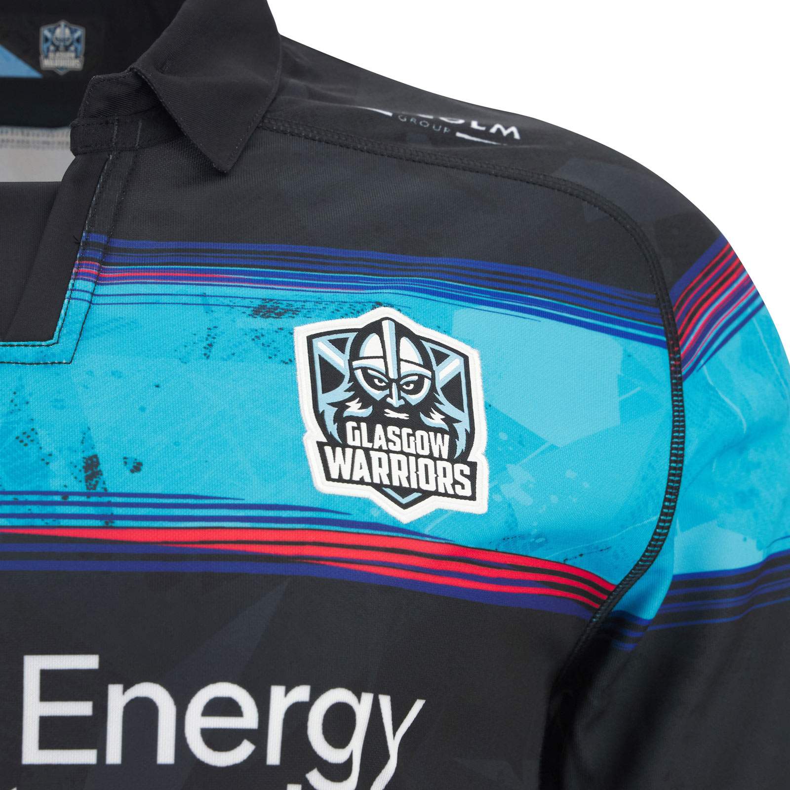 Macron Glasgow Warriors Rugby 2025/26 Kids Euro Replica Shirt - Image 3