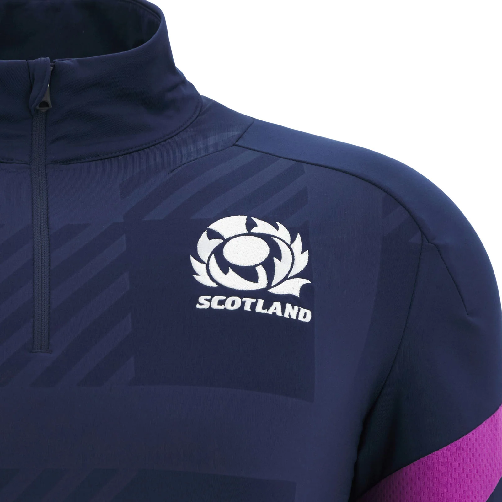 Macron Scotland Rugby 2025/26 Kids Half-Zip Training Top - Image 3